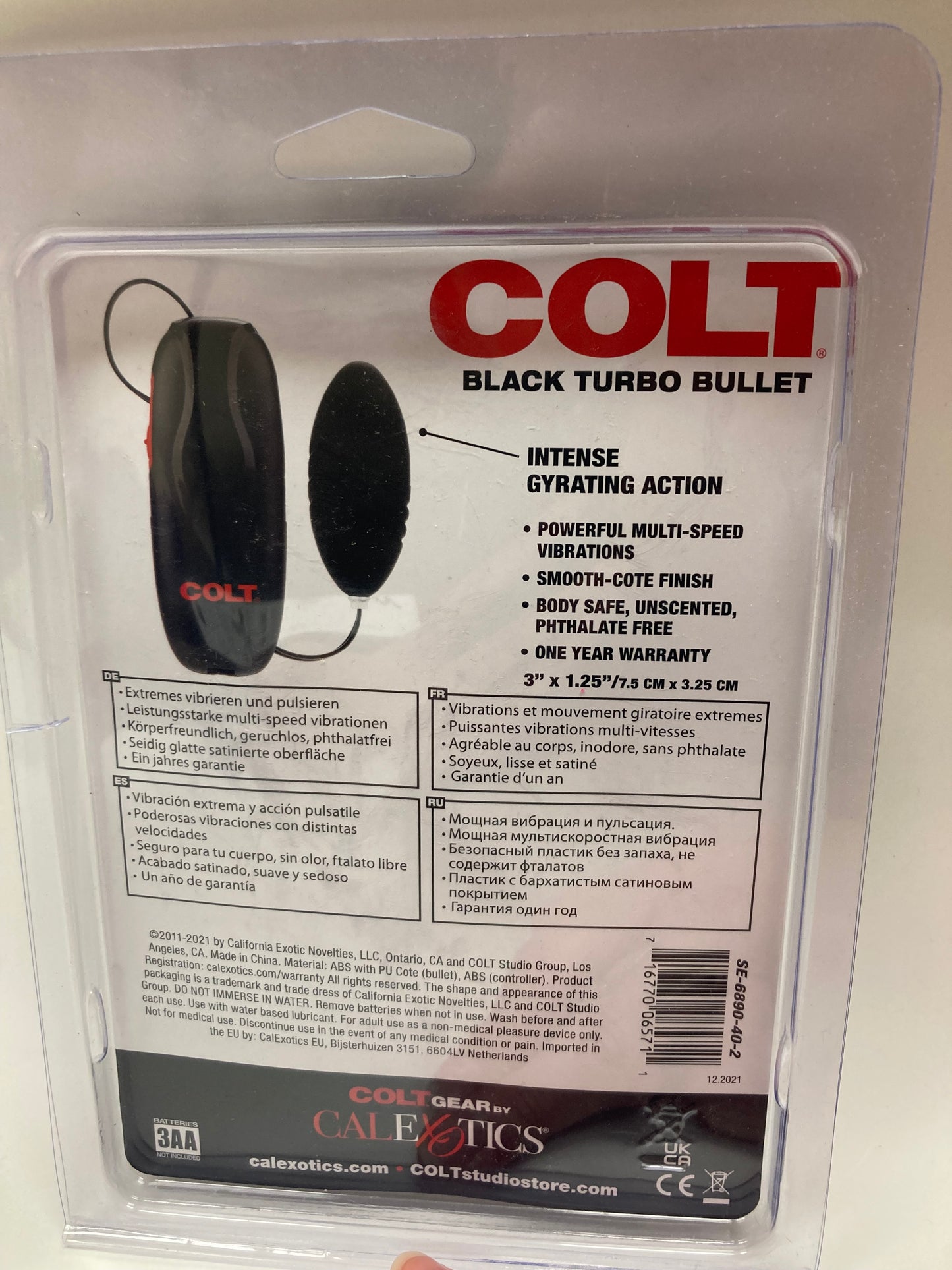 CalExotics Colt Turbo Bullet Vibe in Black