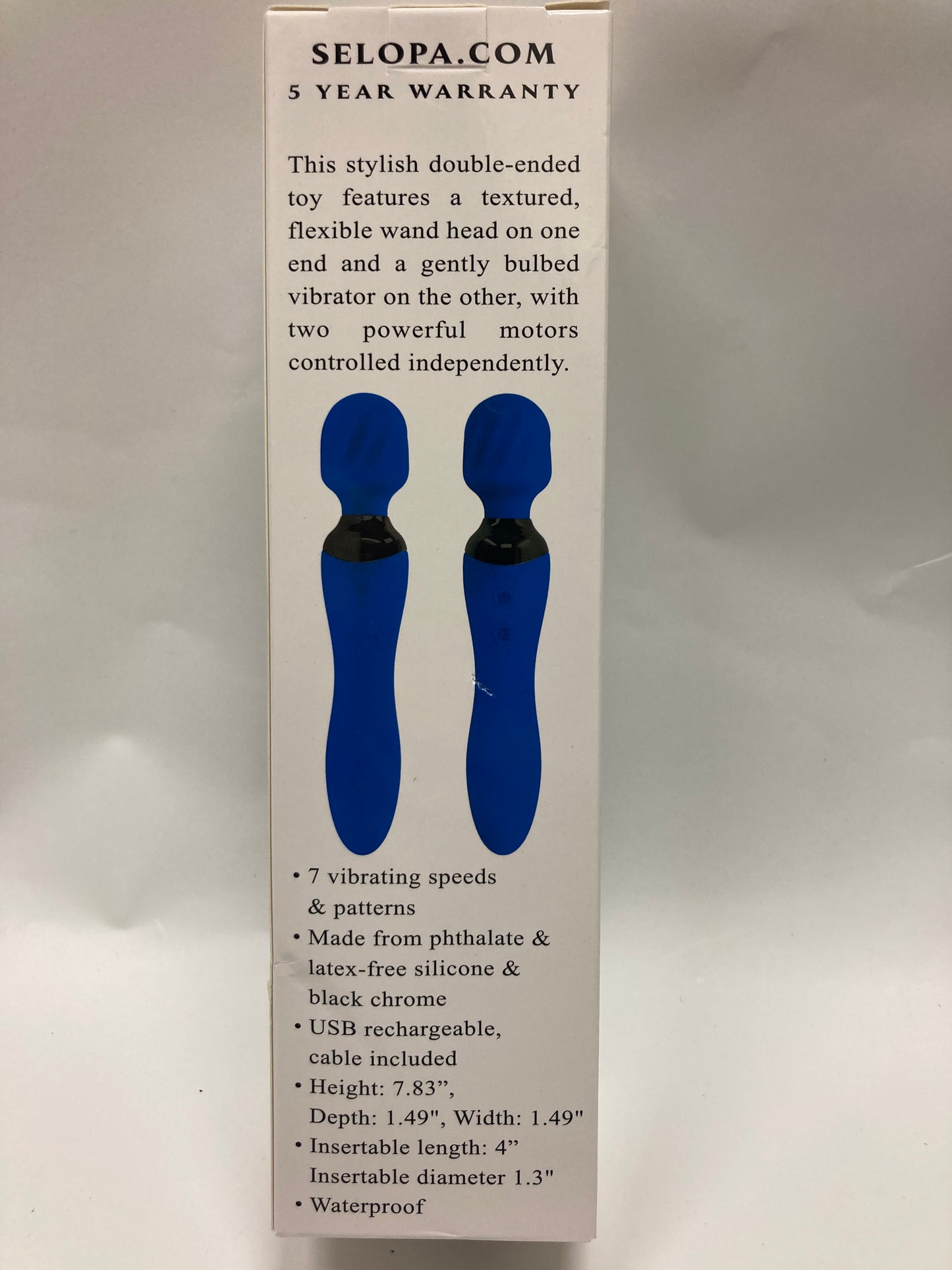 Selopa Blue Belle Wand Vibe in Blue