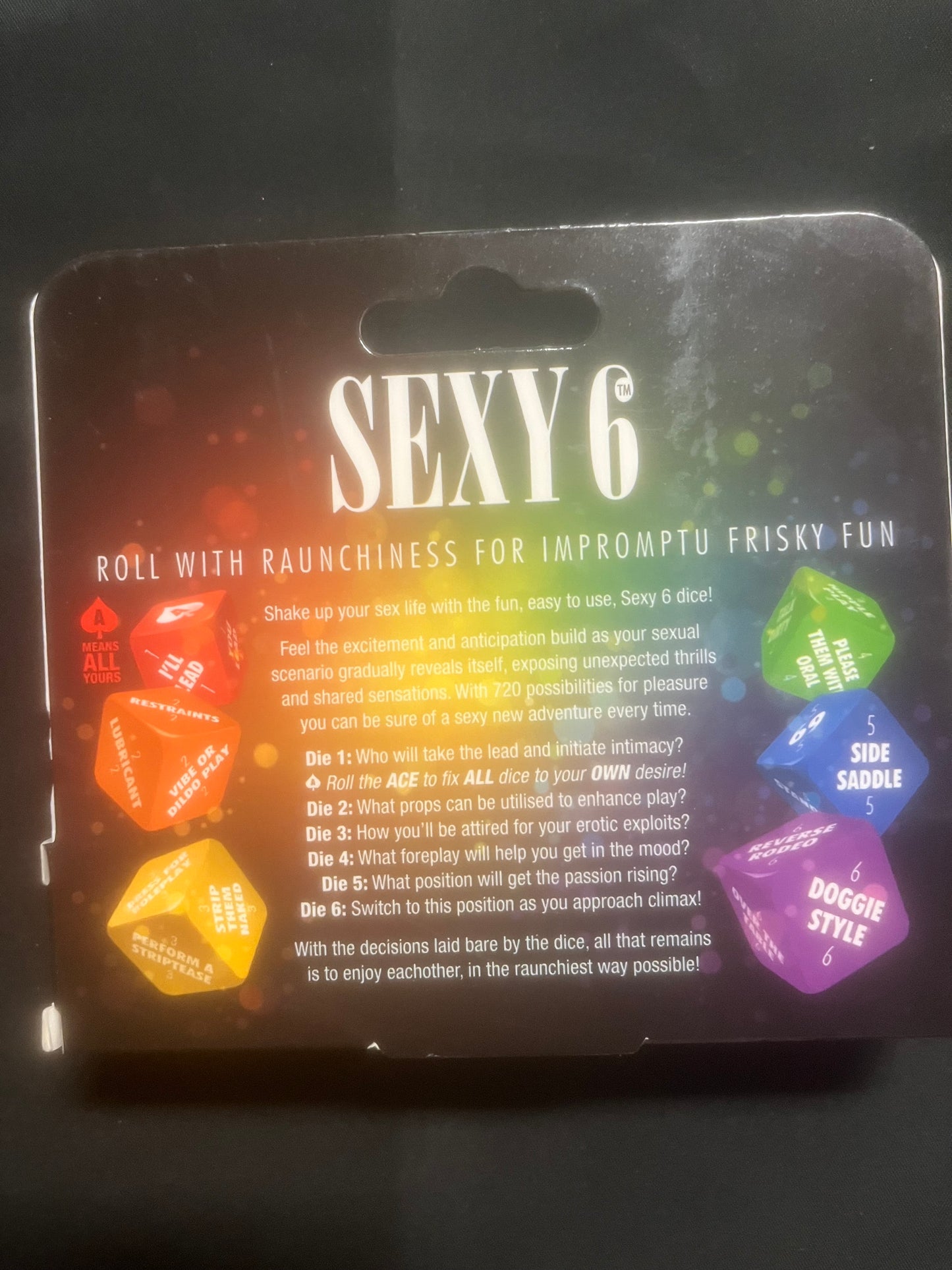 Sexy Six Pride Edition Dice Game