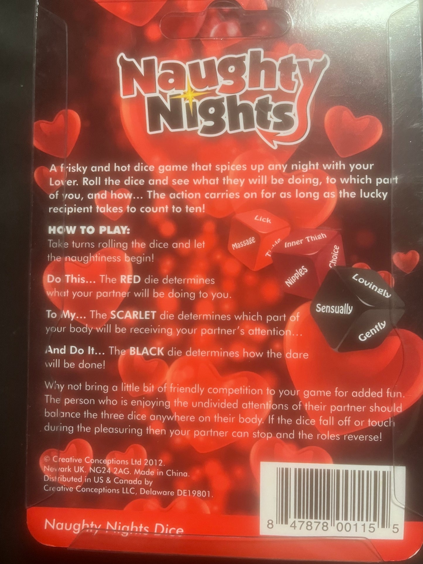 Naughty Nights Raunchy Dare Dice