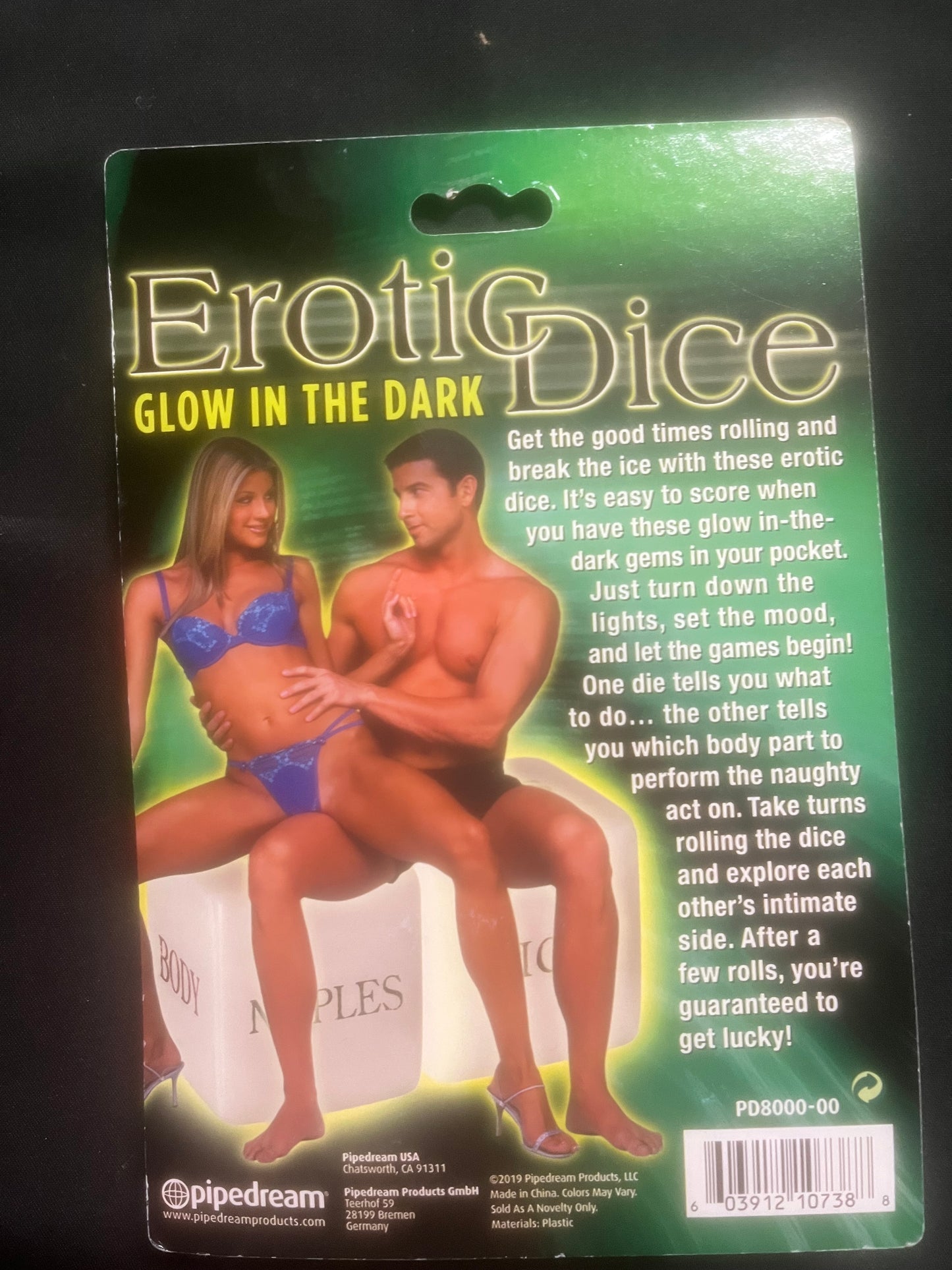 Erotic Dice Glow In The Dark