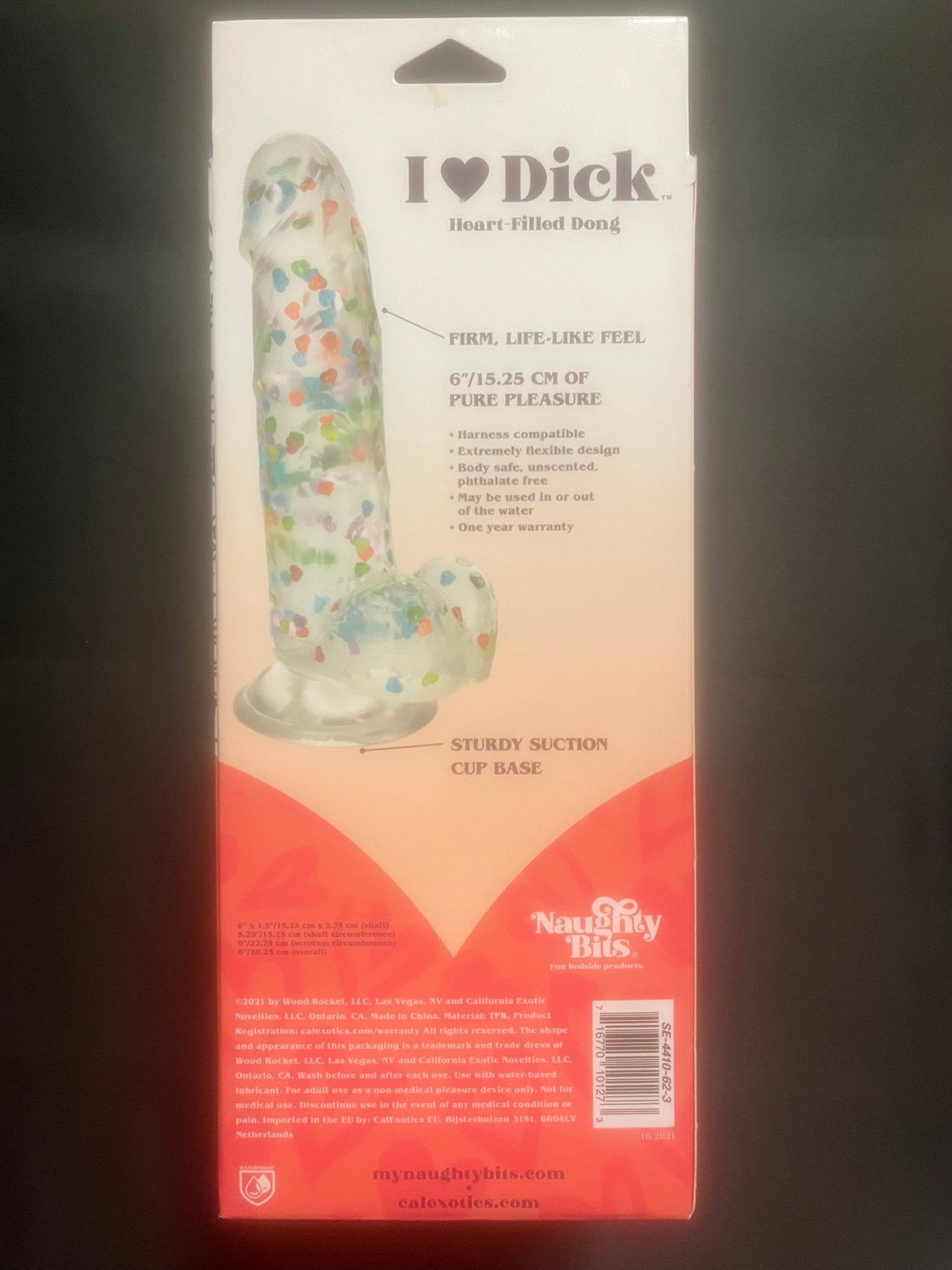 calexotics Naughty Bits I ♥ Dick 6 Inch Dildo