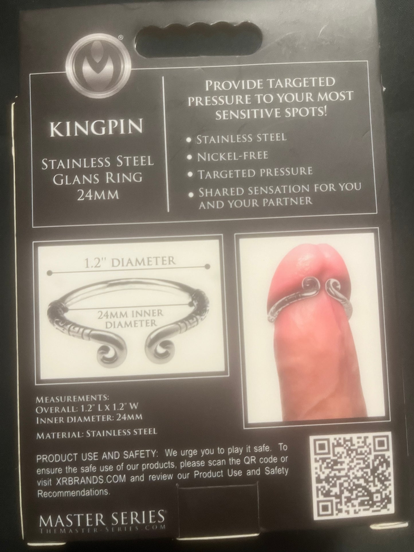 Master Series Kingpin Stainless Steel Glans Ring