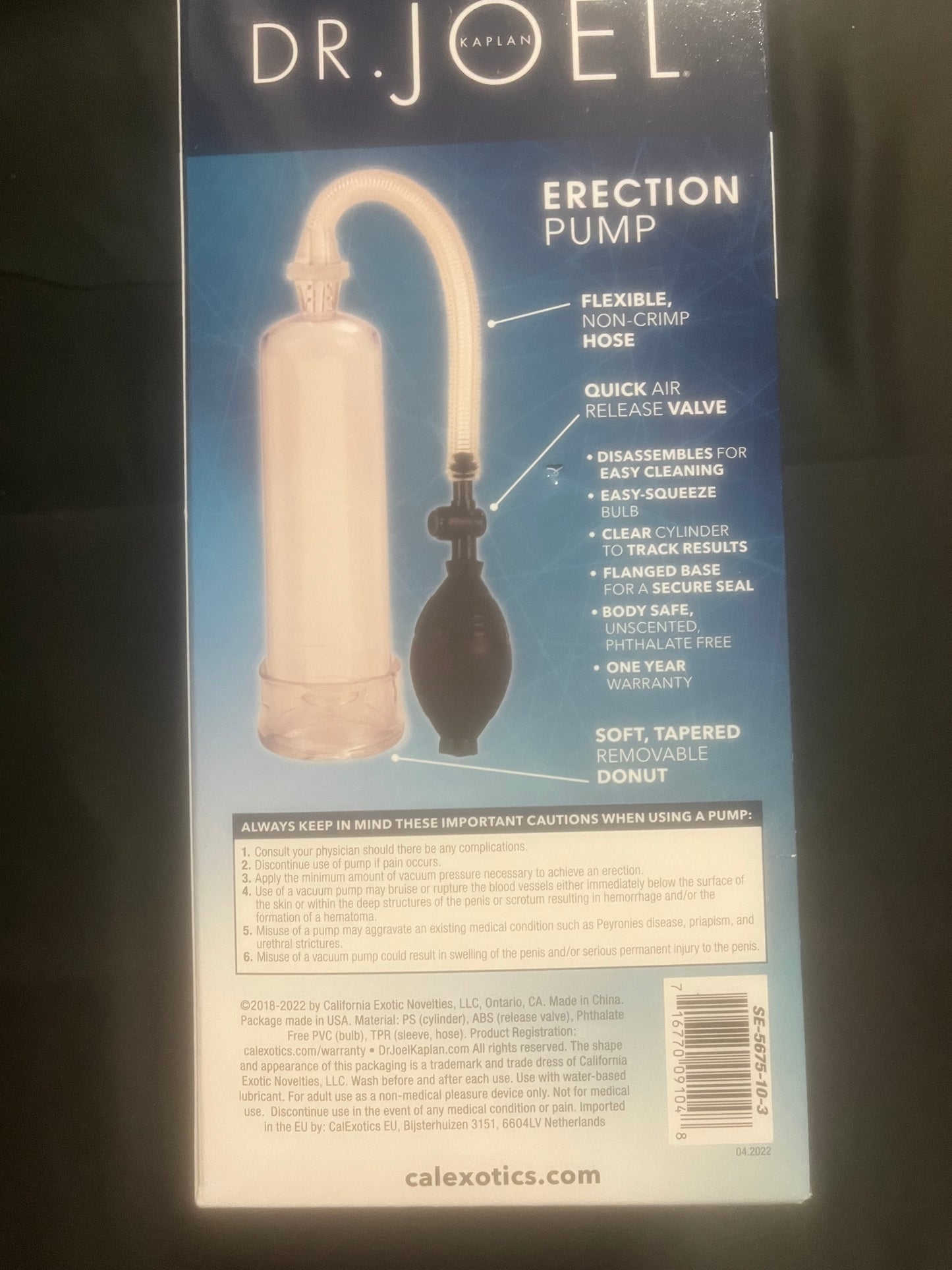 Dr. Joel Kaplan Classic Erection Pump