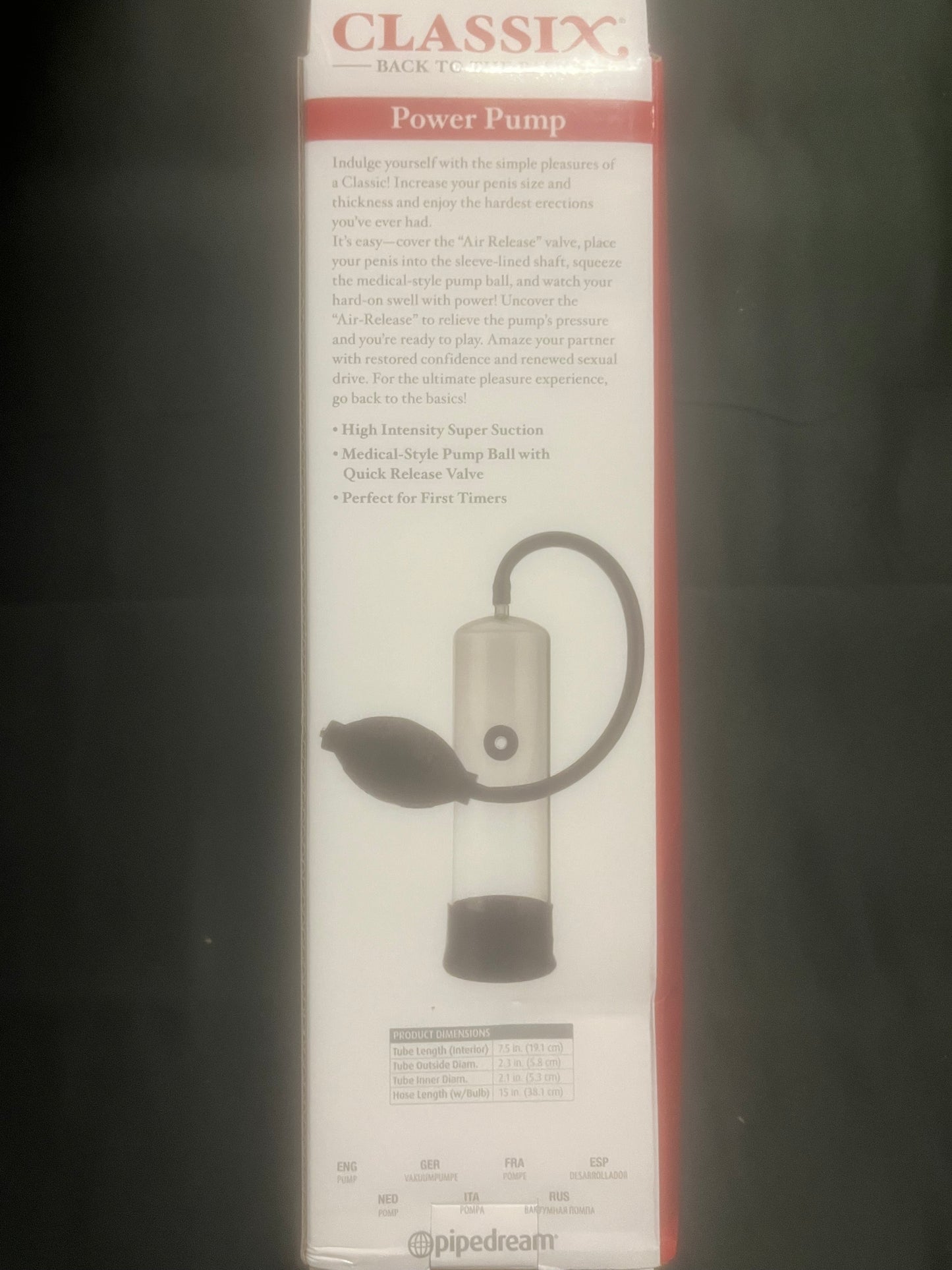 Pipedream Classix Power Pump