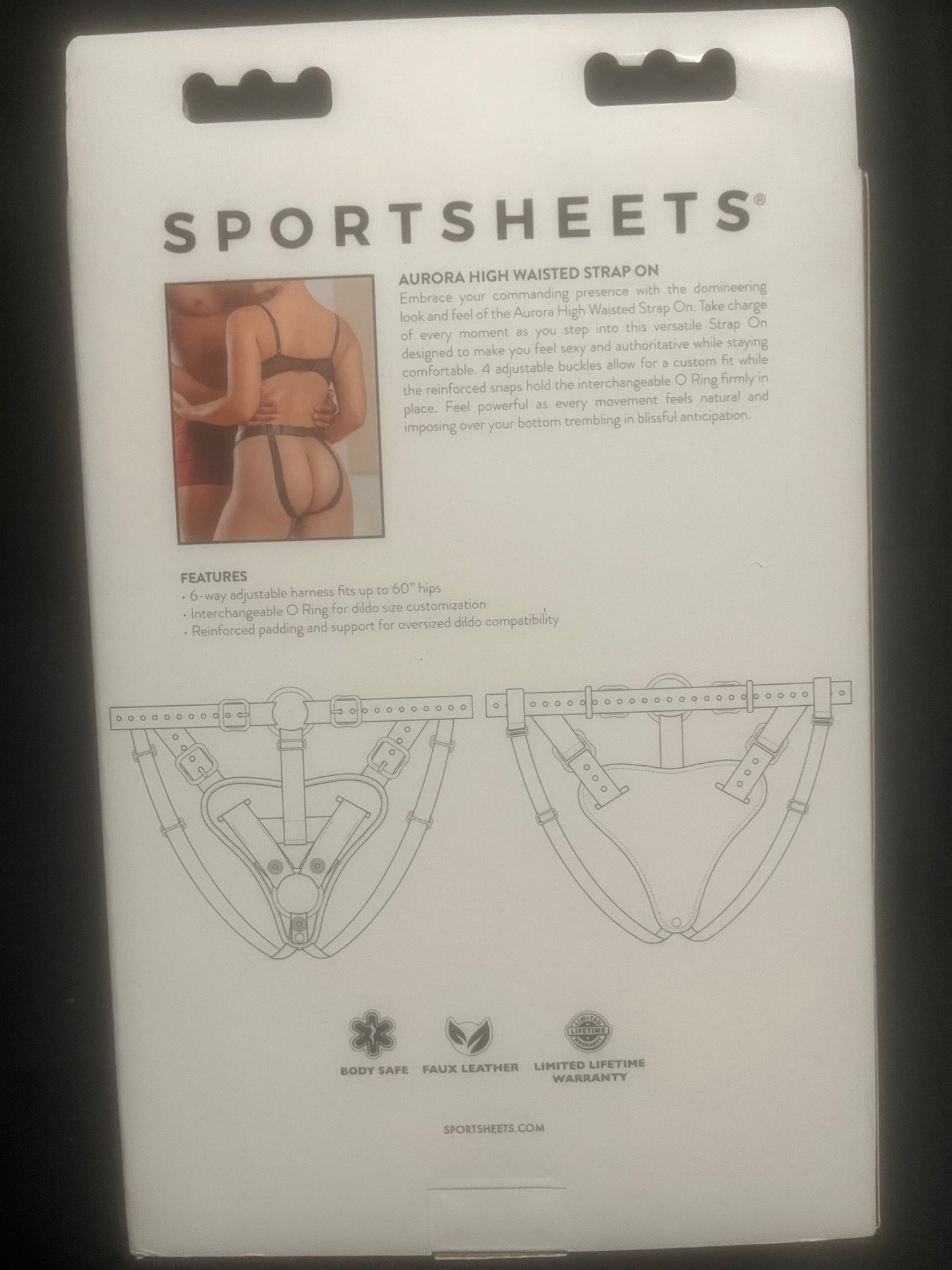 SportSheets Aurora High Waisted Strap-On