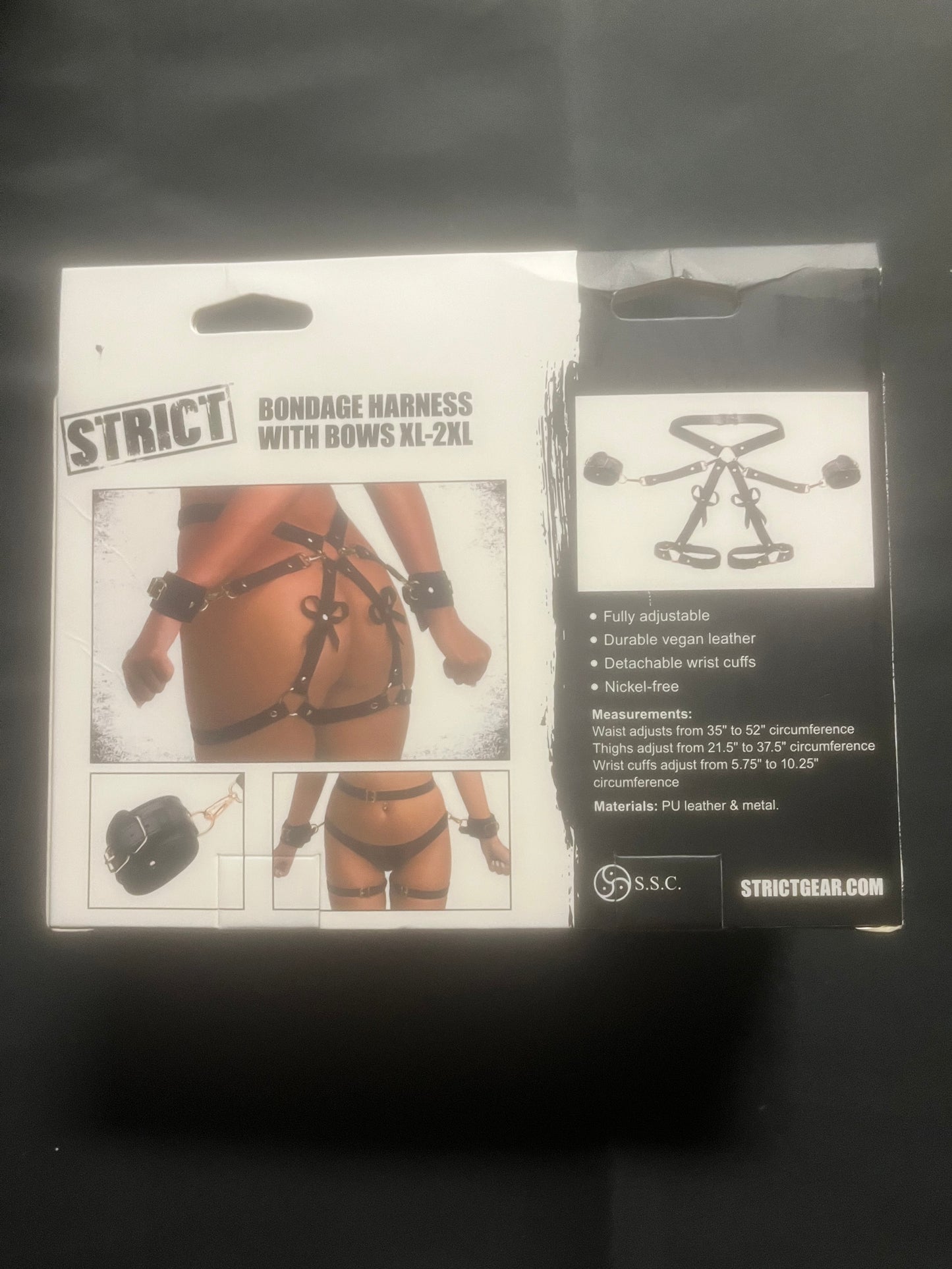Strict Bondage Harness with Bows OSXL