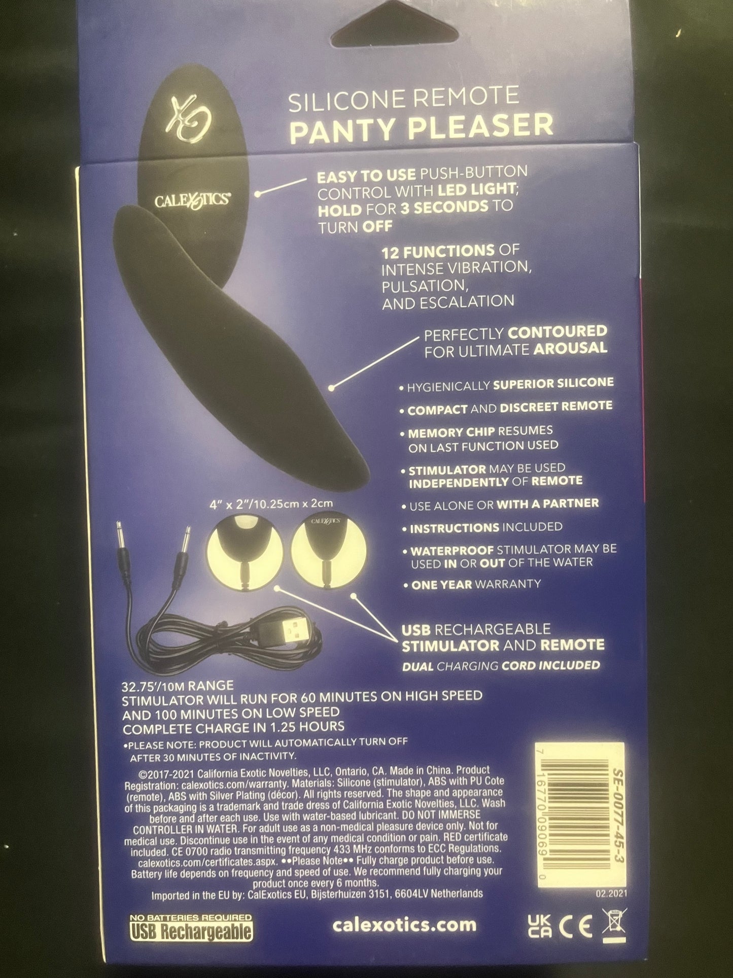 CalExotics Silicone Remote Panty Pleaser Vibe