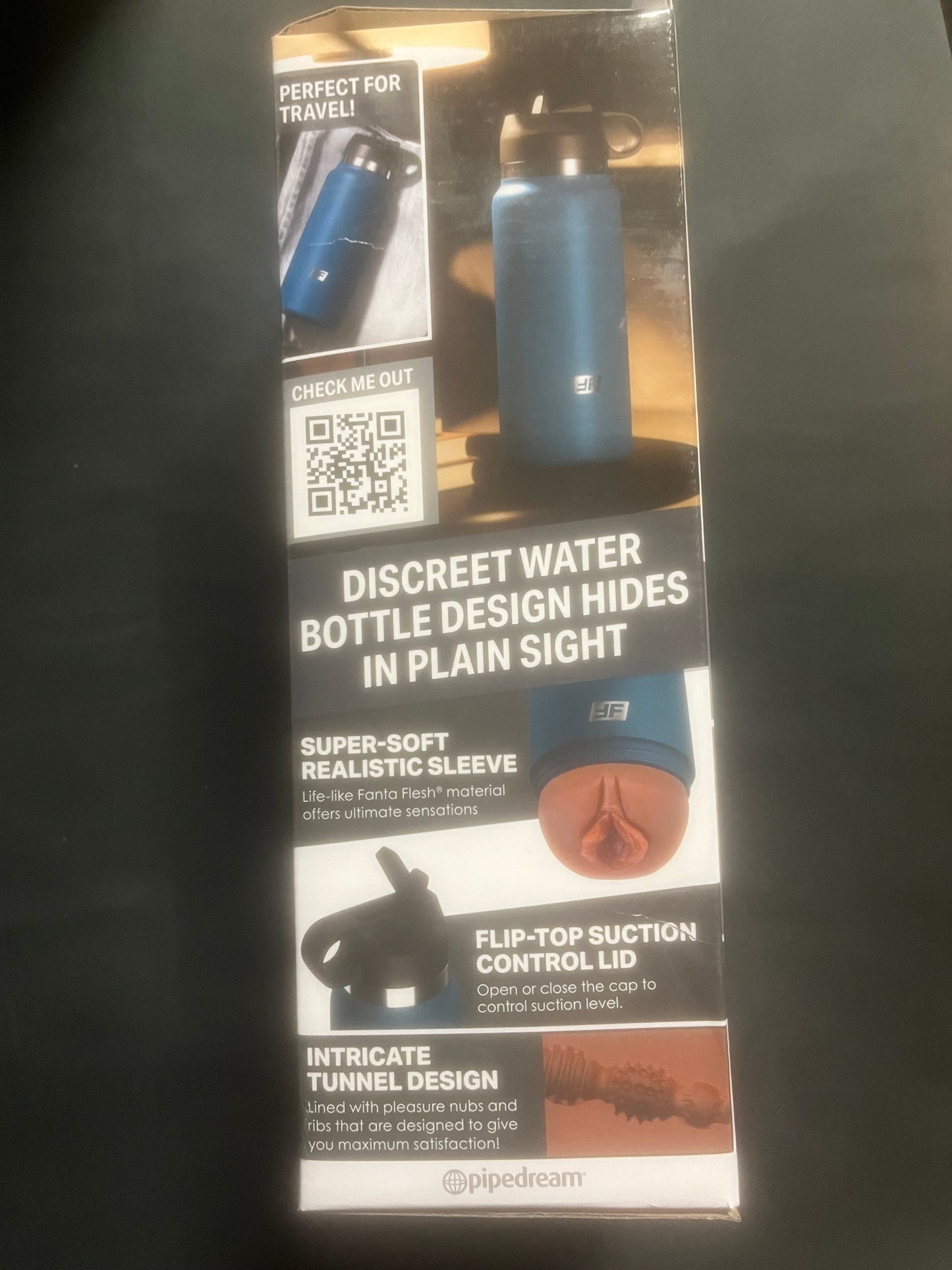 PipeDream PDX Plus Blue F*ck Flask Discreet Stroker