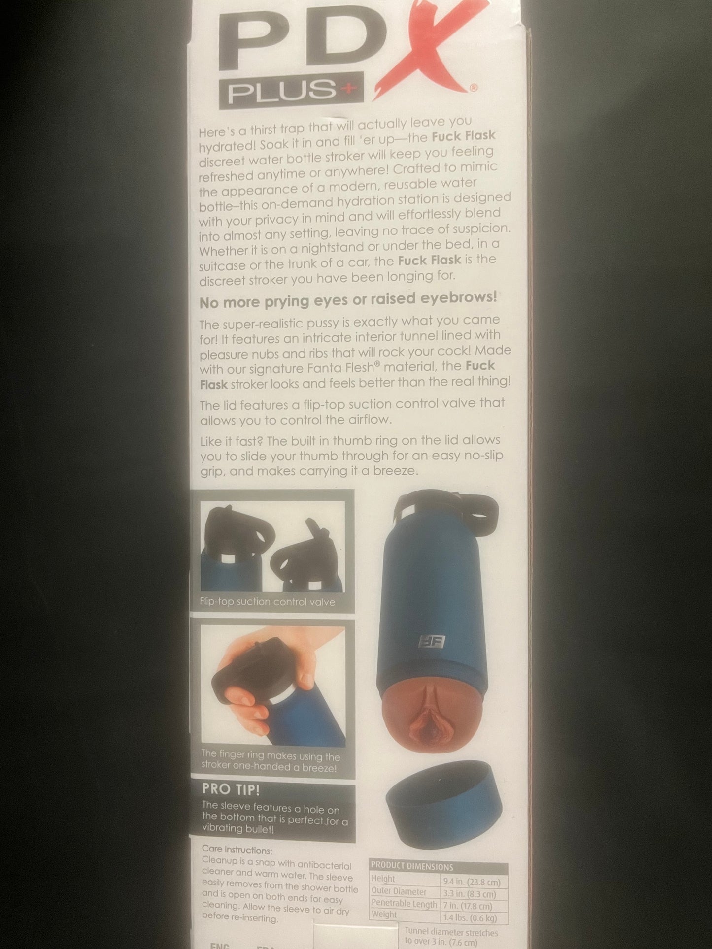 PipeDream PDX Plus Blue F*ck Flask Discreet Stroker