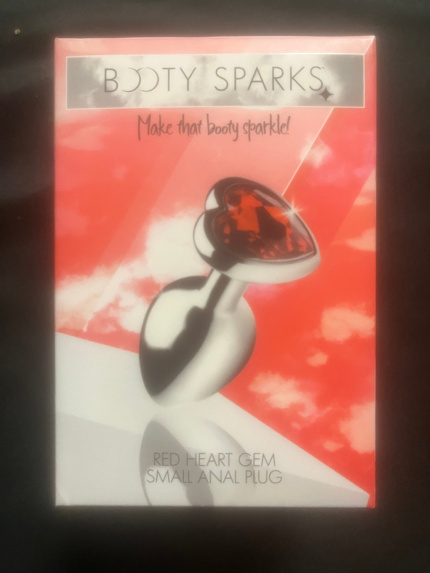 Booty Sparks Red Heart Gem Anal Plug in Small