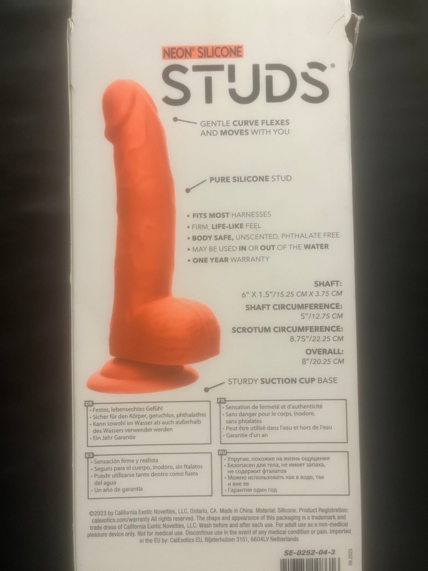 CalExotics Silicone Studs 6 Inch Dildo