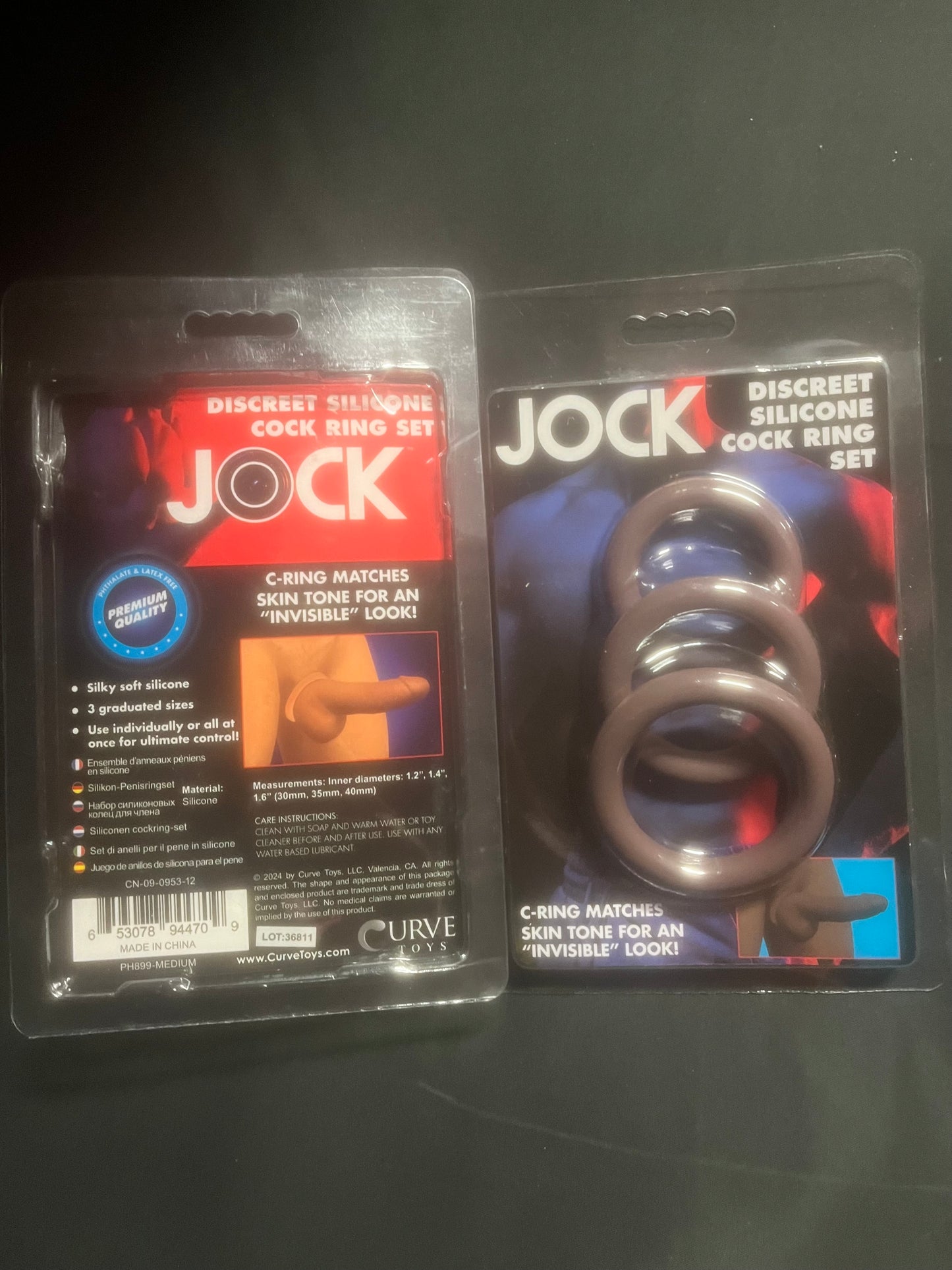 Jock Discreet Silicone Cock Ring Set