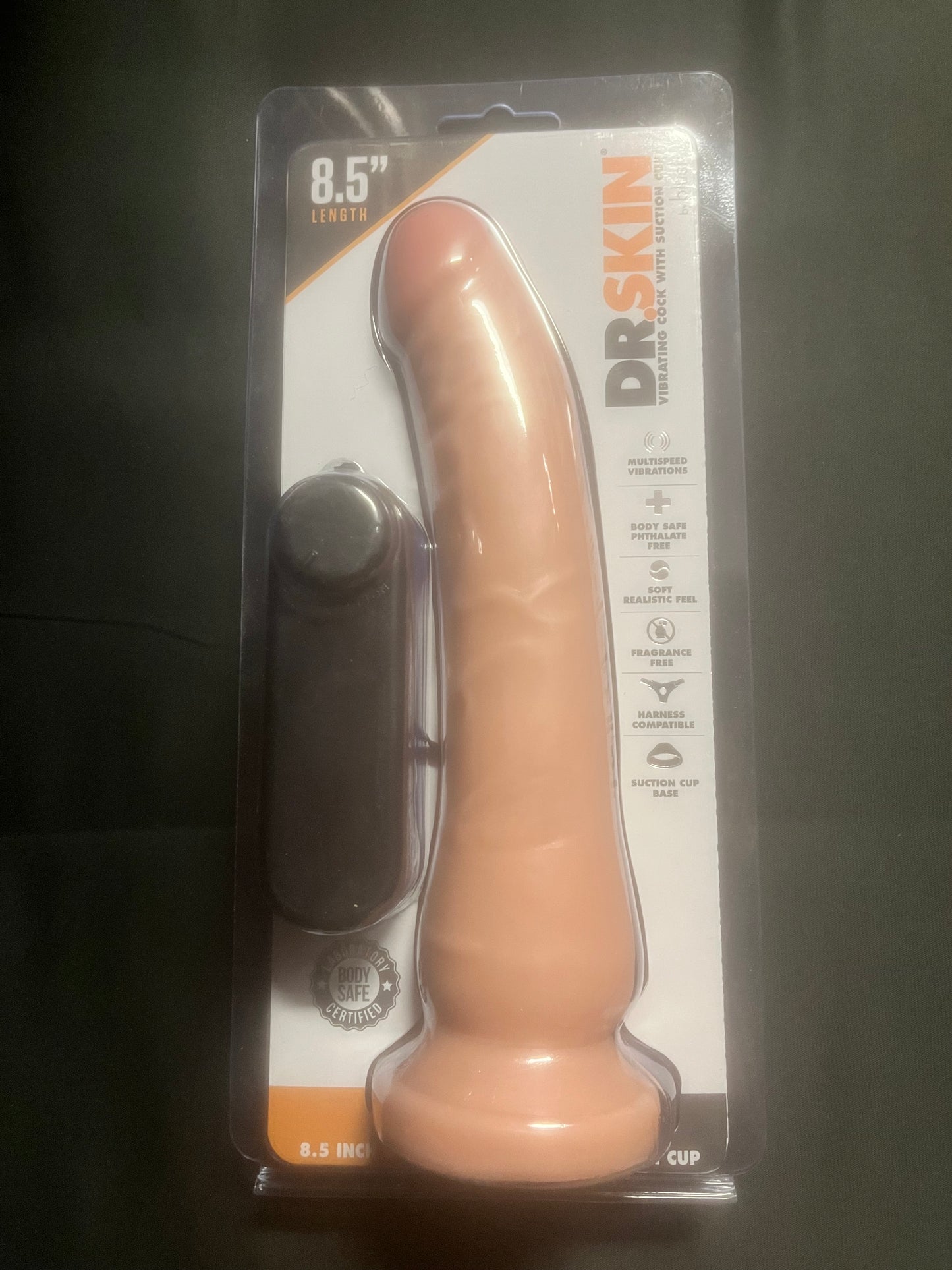 Blush Dr. Skin 8.5 Inch Vibrating Cock