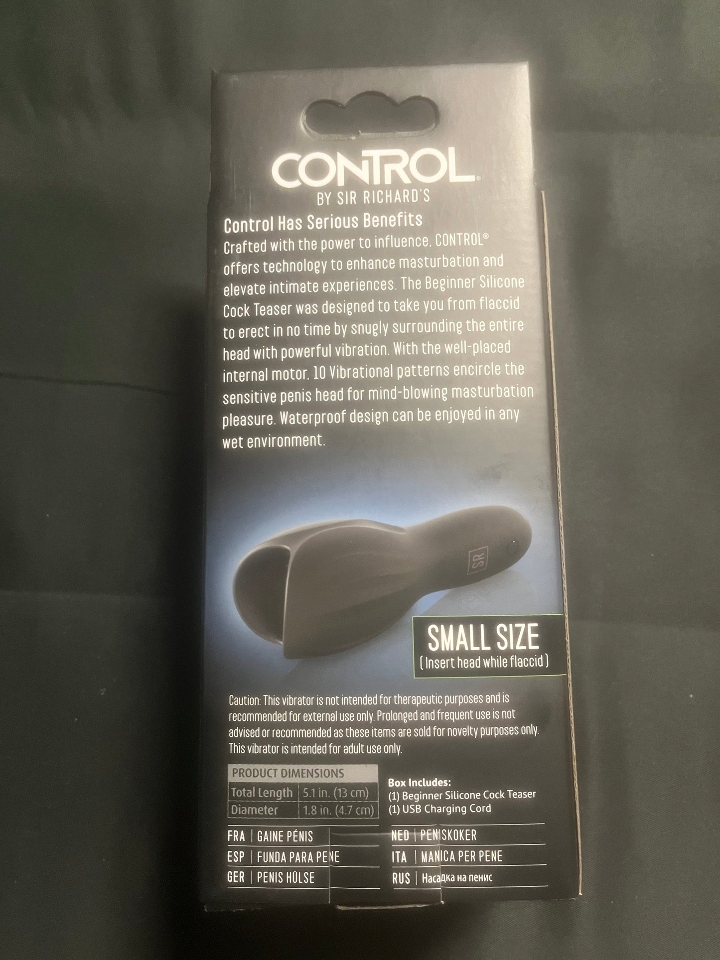 Sir Richard's Control Vibrating Silicone Cock Teaser