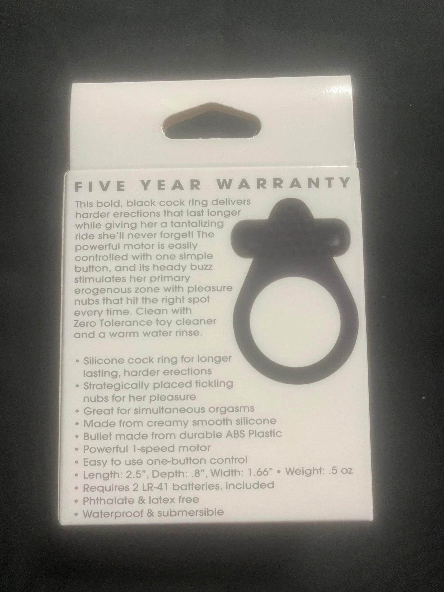 Evolved Novelties Black Knight Vibrating Cock Ring