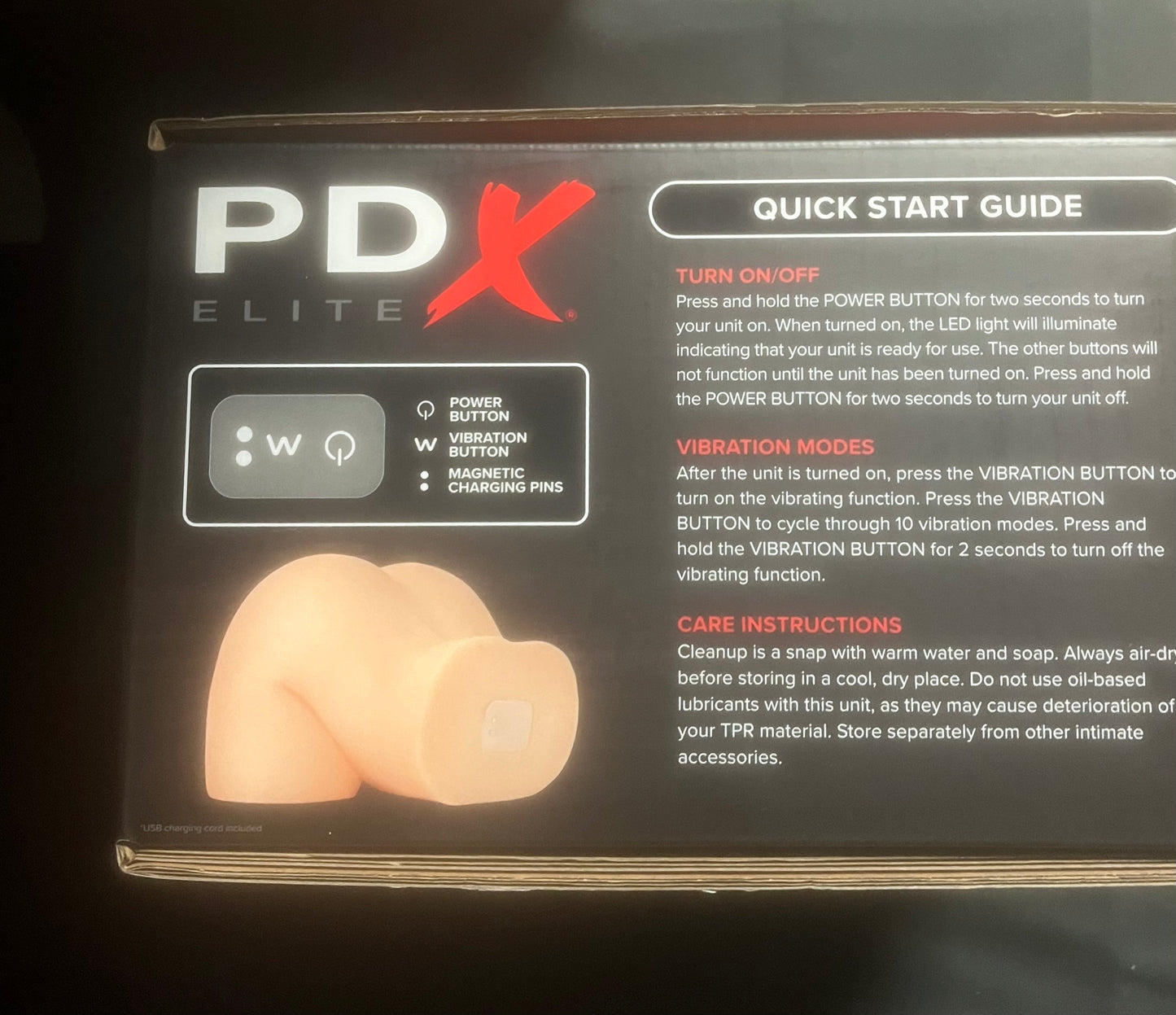 PipeDream PDX Elite Shake That Ass Vibrating Masturbator