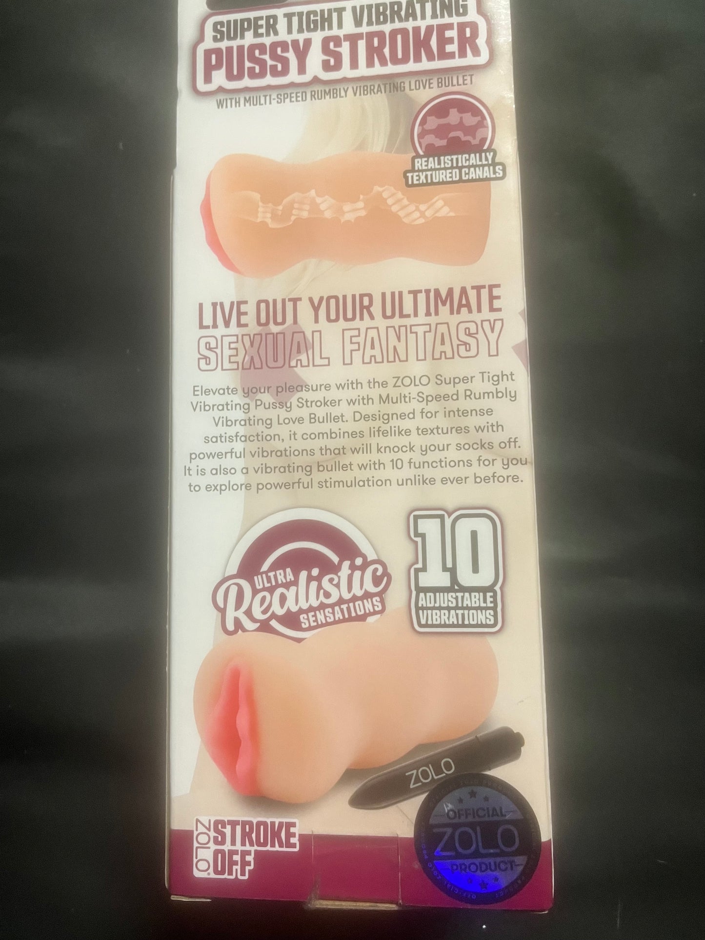 X-Gen Zolo Super Tight Vibrating Pussy Stroker