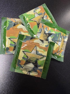Caution Wear Mission 707 STUDDED Condom