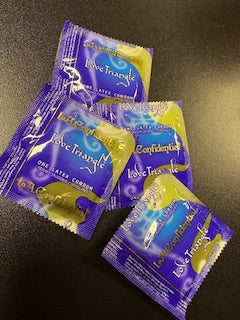 L.A. Confidential Love Triangle Ribbed-Studded-Contoured Condom