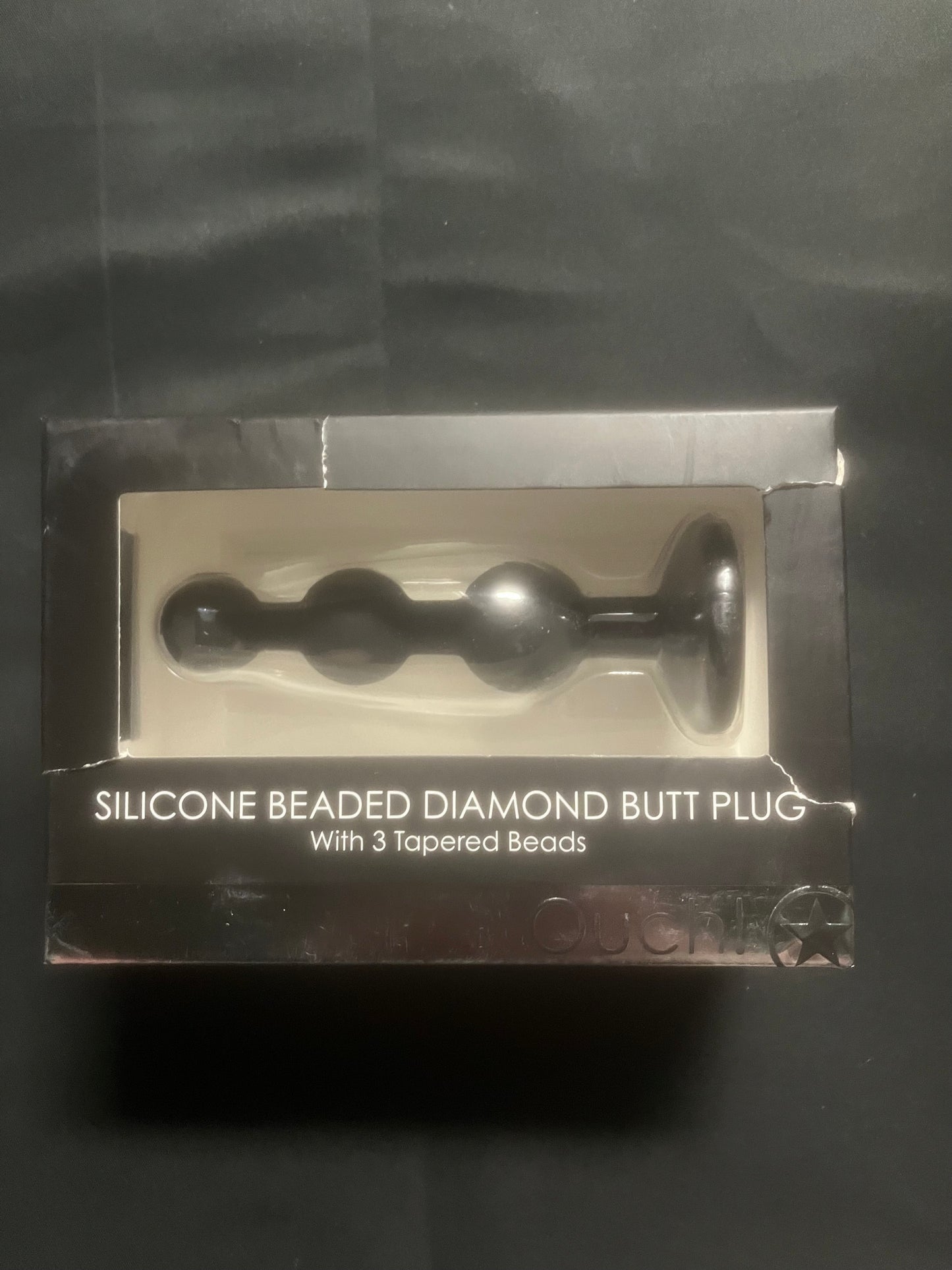 Ouch! Silicone Beaded Diamond Butt Plug