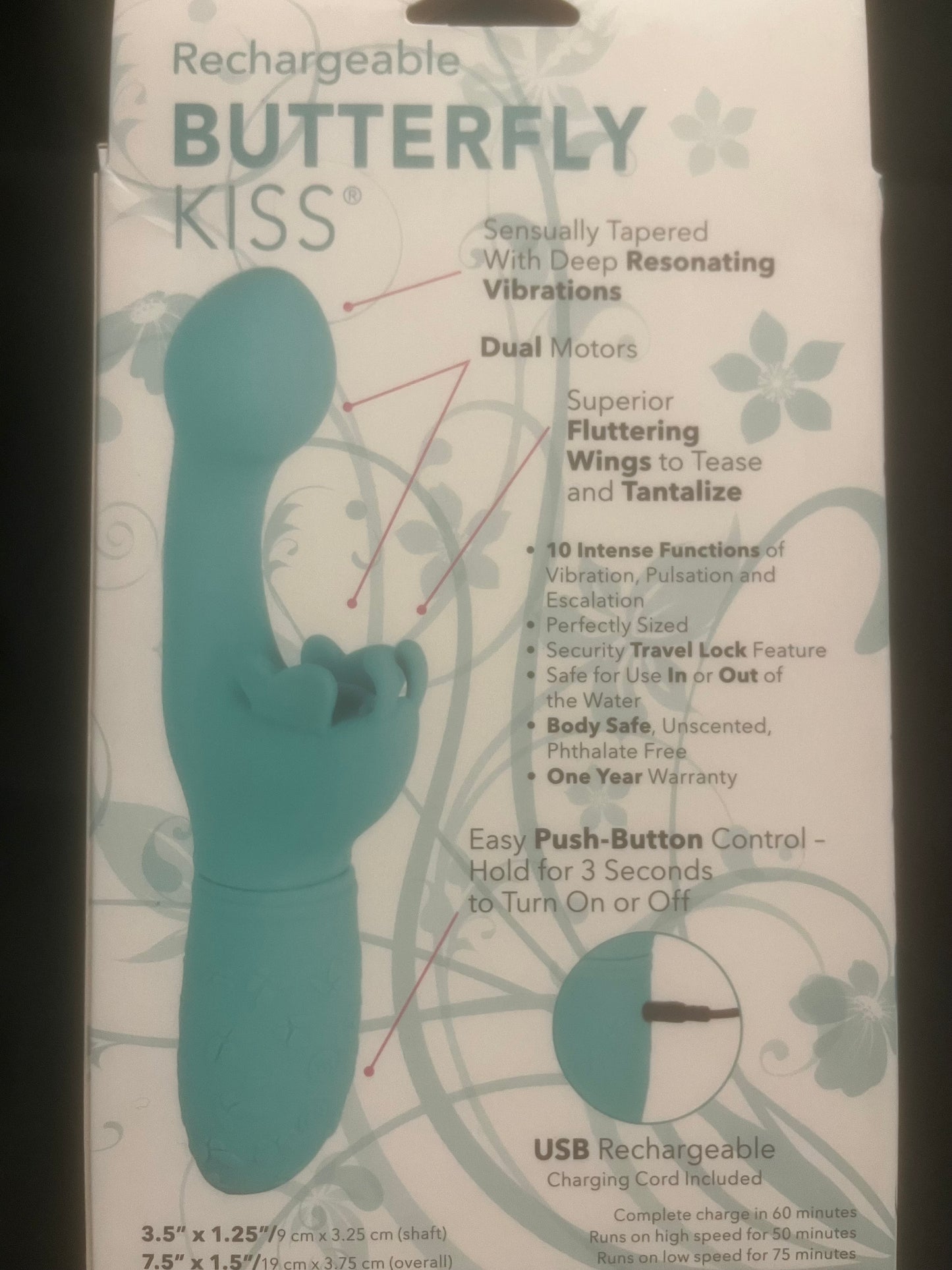 CalExotics Rechargeable Butterfly Kiss Vibrator