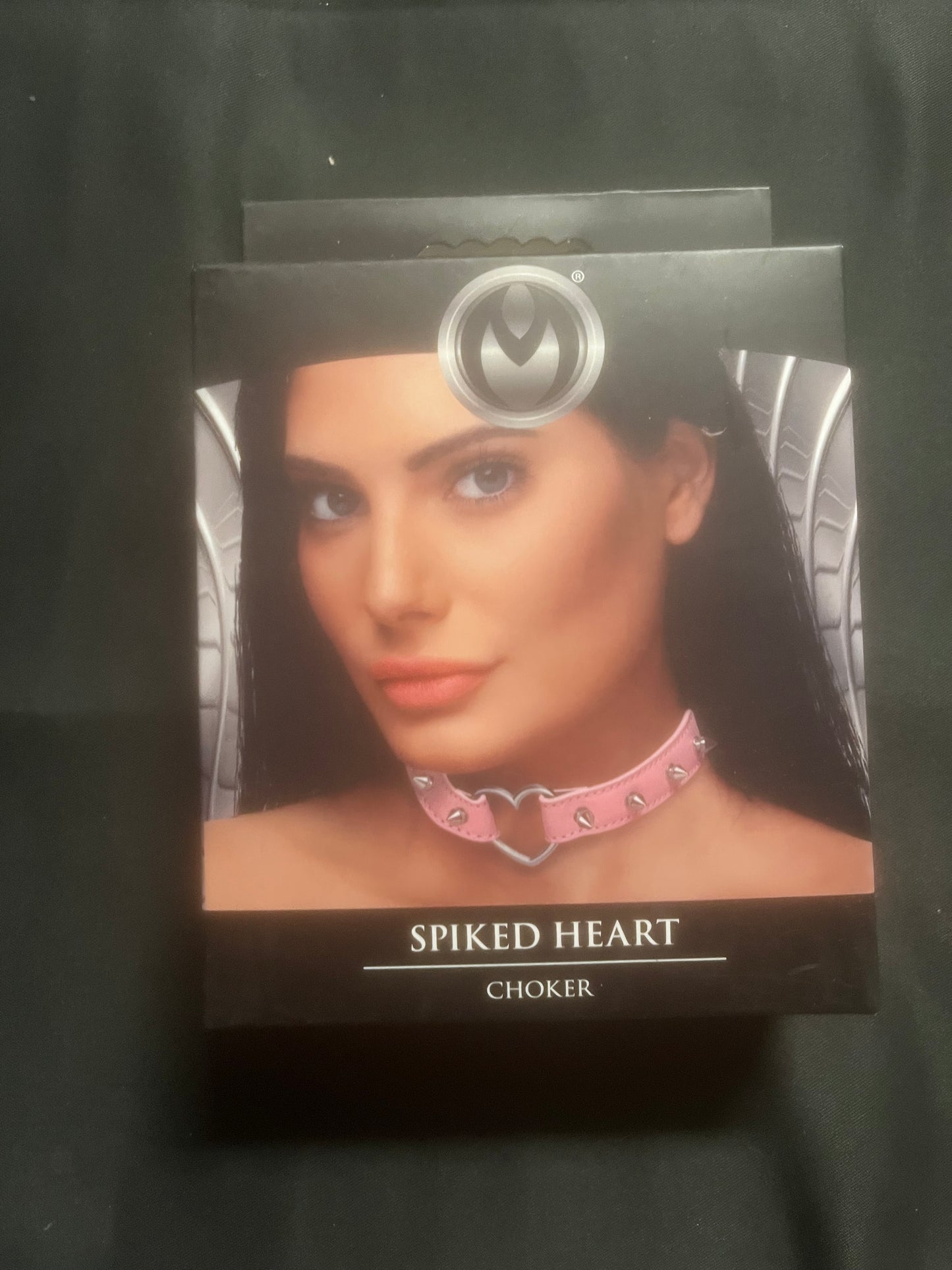 XR-Brands Master Series Spiked Heart Choker