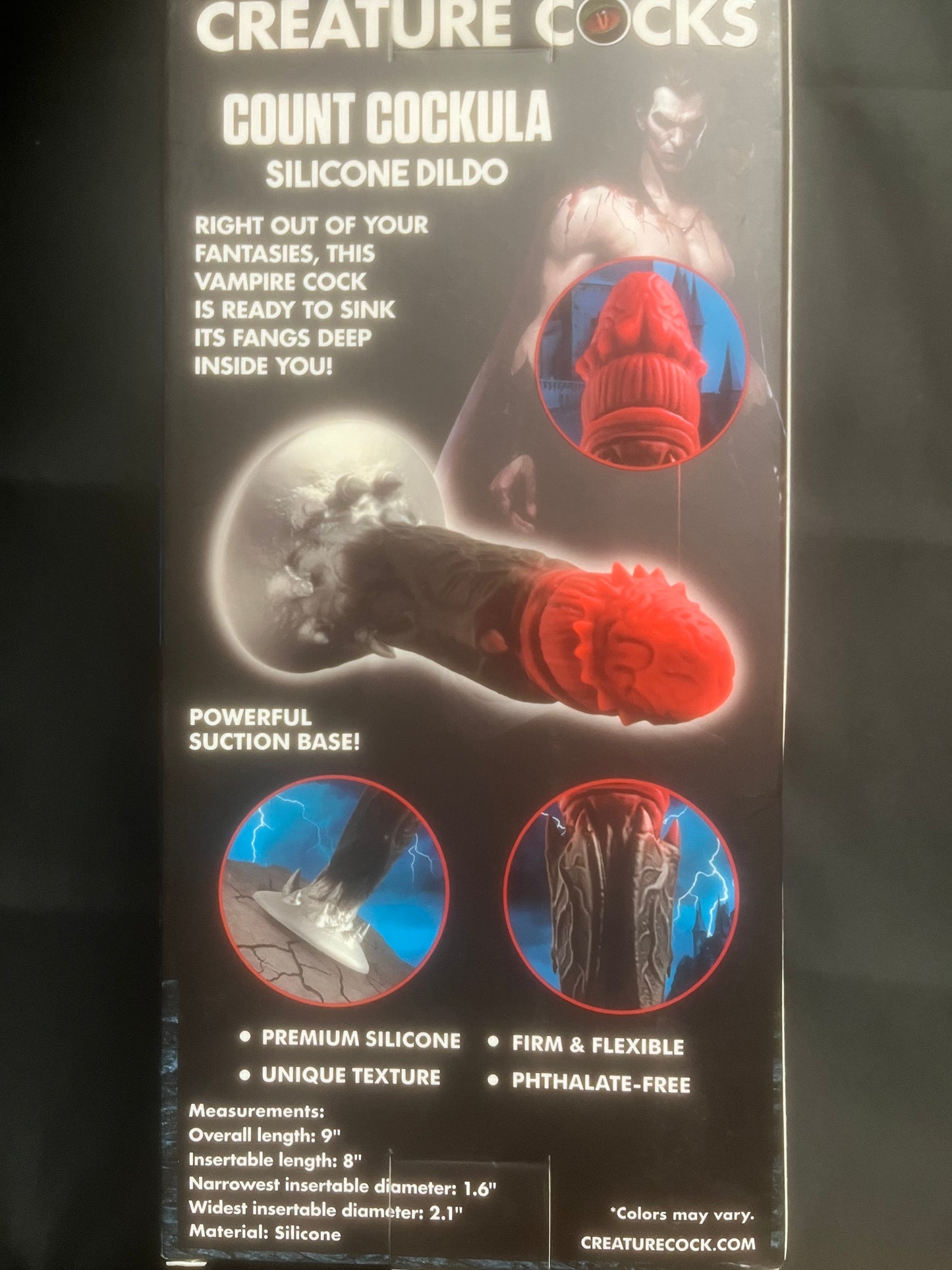 Creature Cocks Count Cockula Silicone Dildo