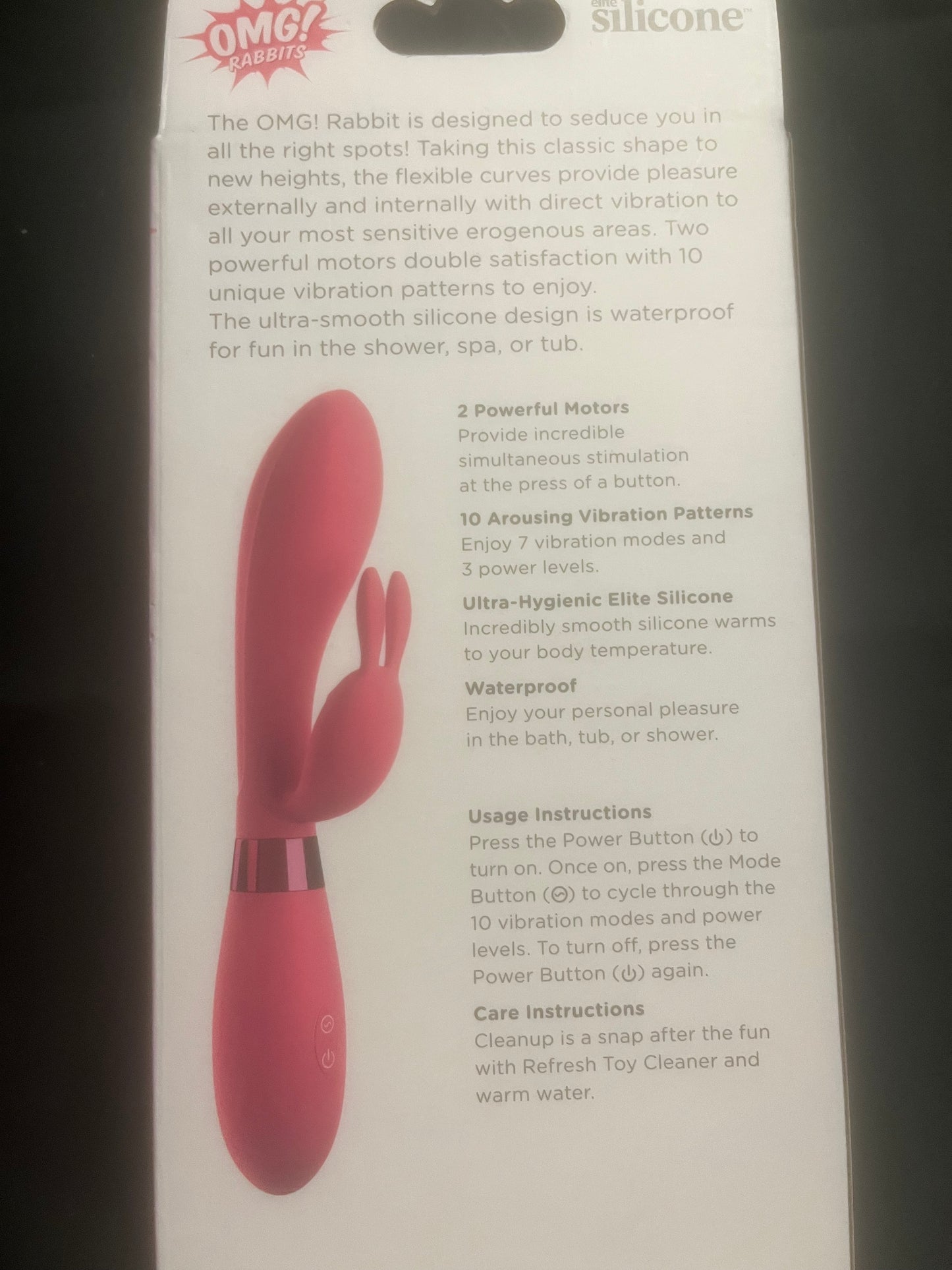 PipeDream OMG! #SELFIE Silicone Rabbit Vibe