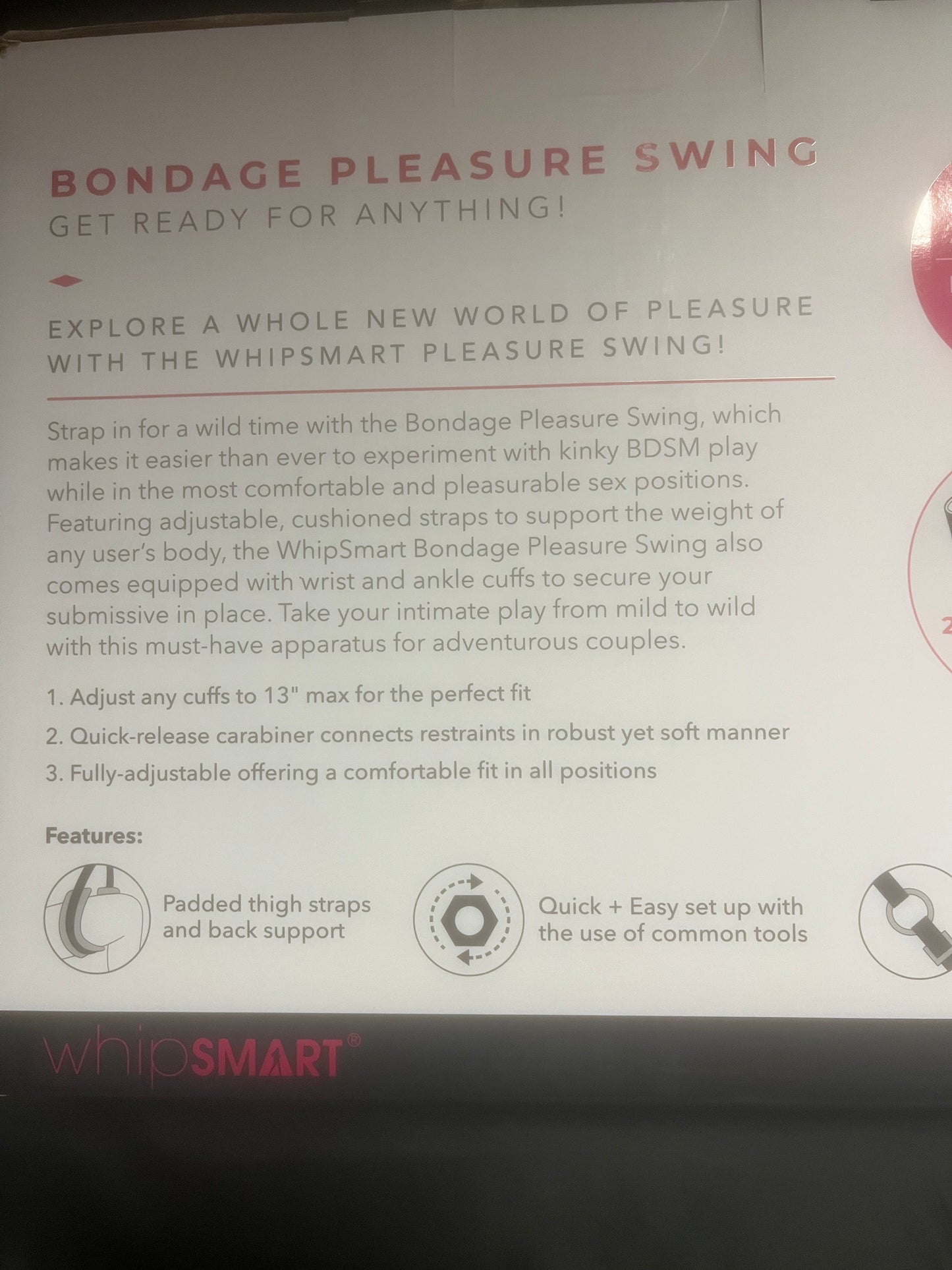 X-Gen Fantasy Bondage Pleasure Swing