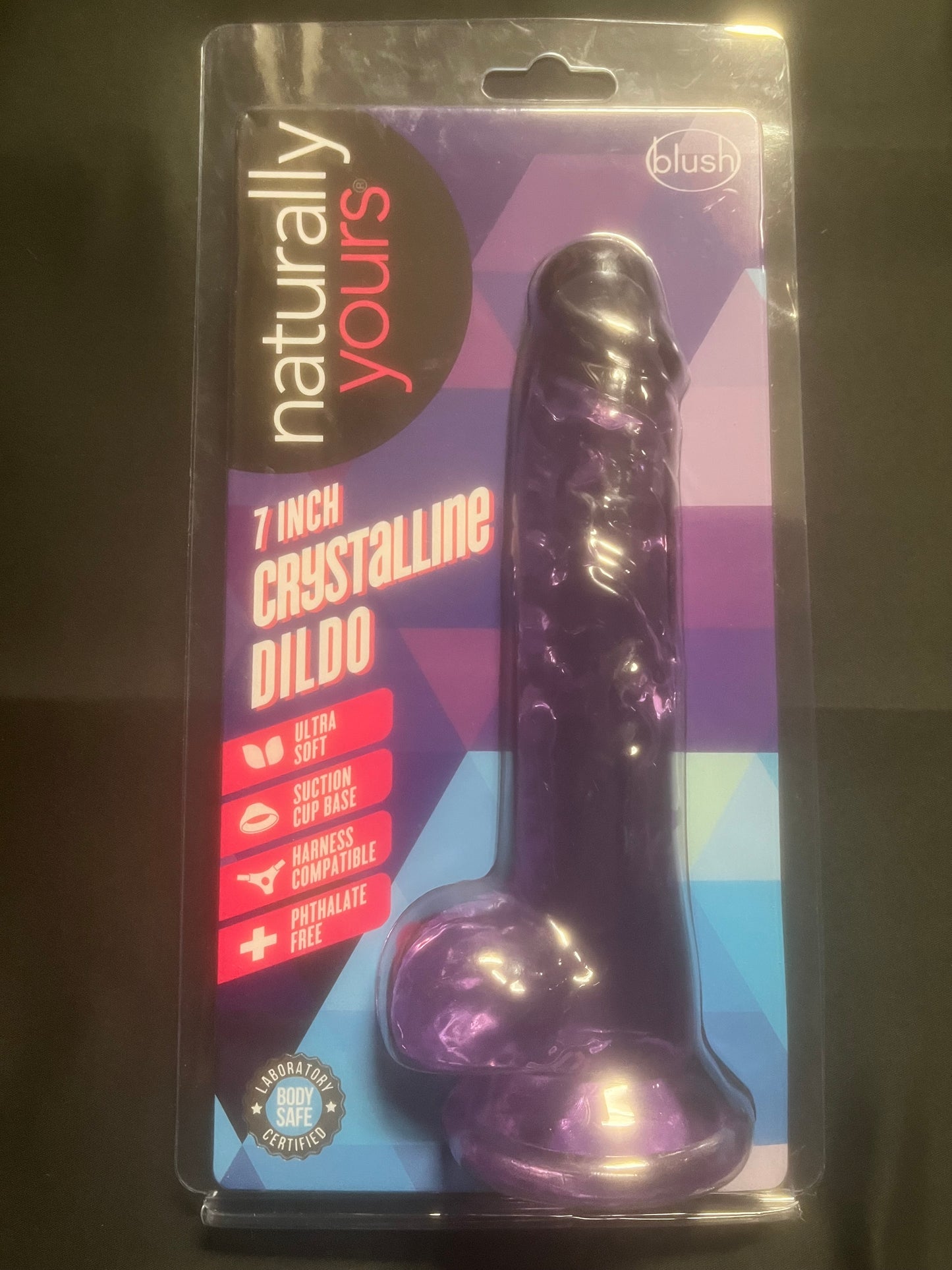 Naturally Yours 7 Inch Crystalline Dildo