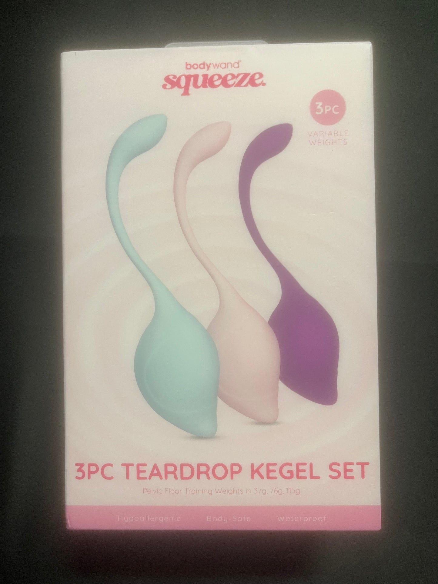 X-Gen BodyWand Squeeze 3PC Teardrop Kegel Set