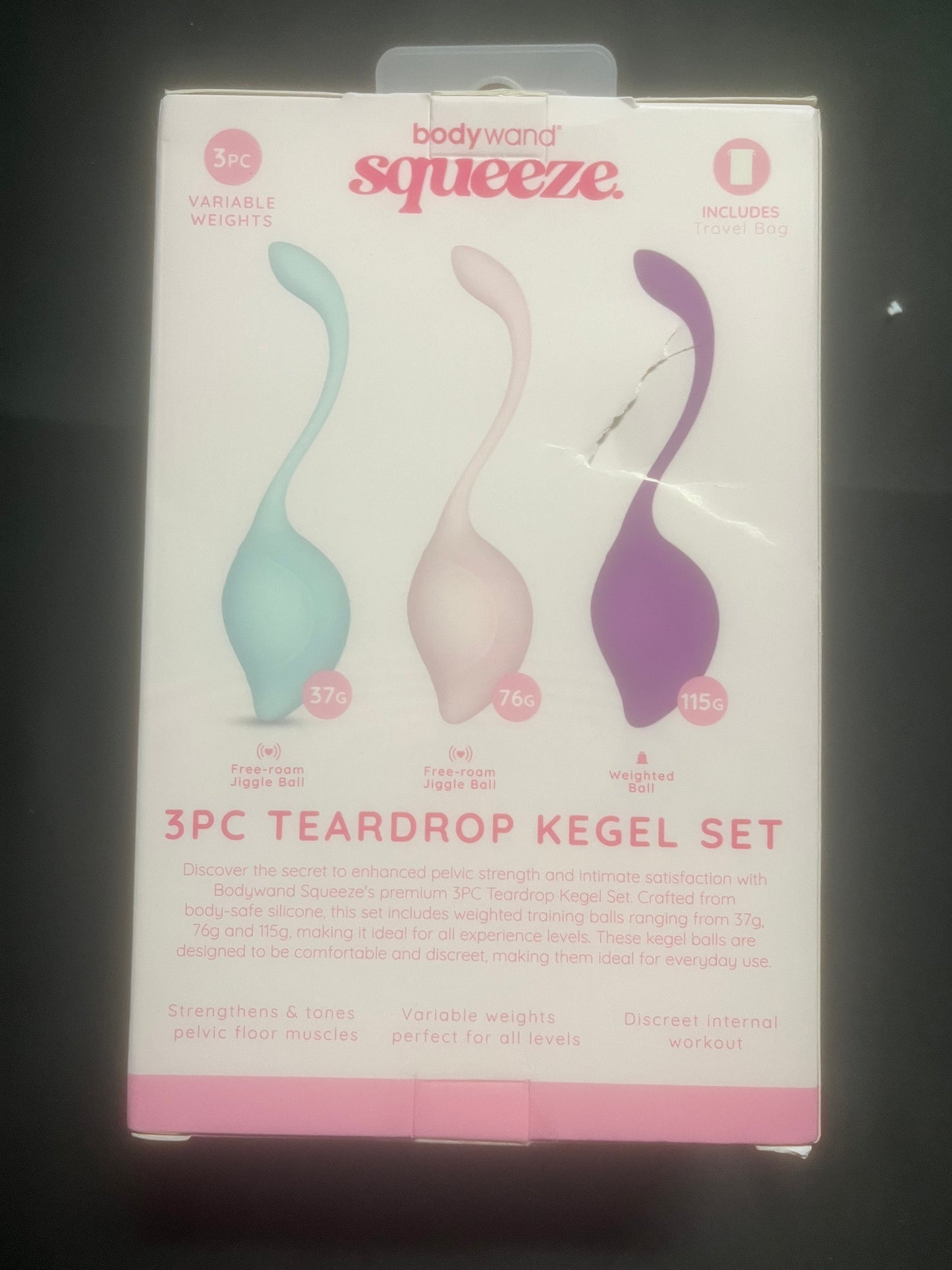 X-Gen BodyWand Squeeze 3PC Teardrop Kegel Set