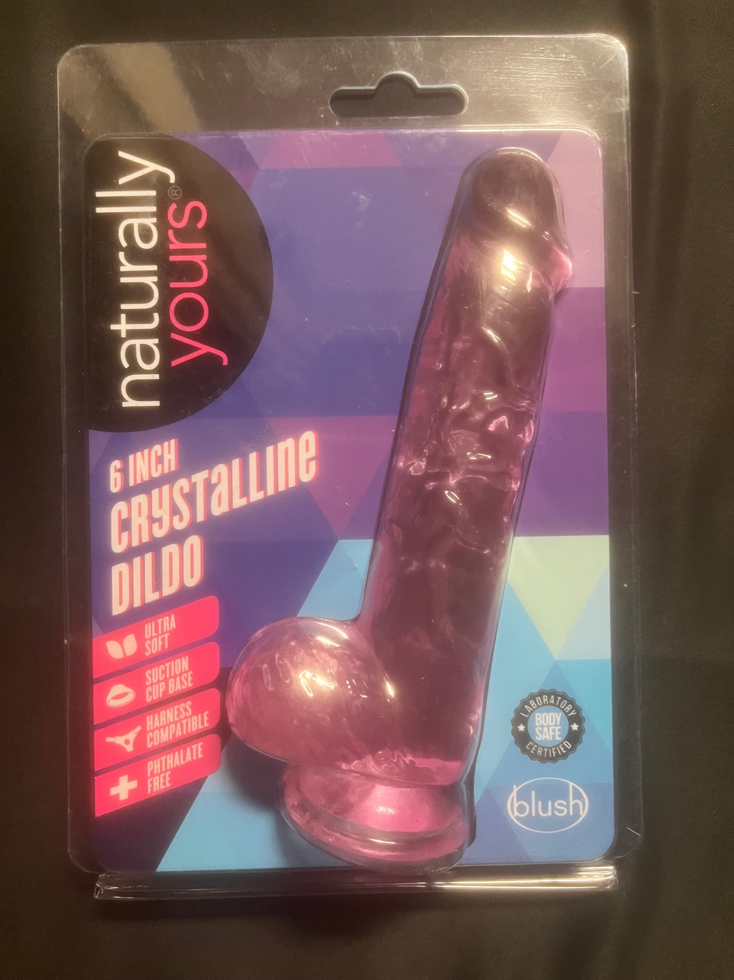 Naturally Yours 6" Crystaline Dildo