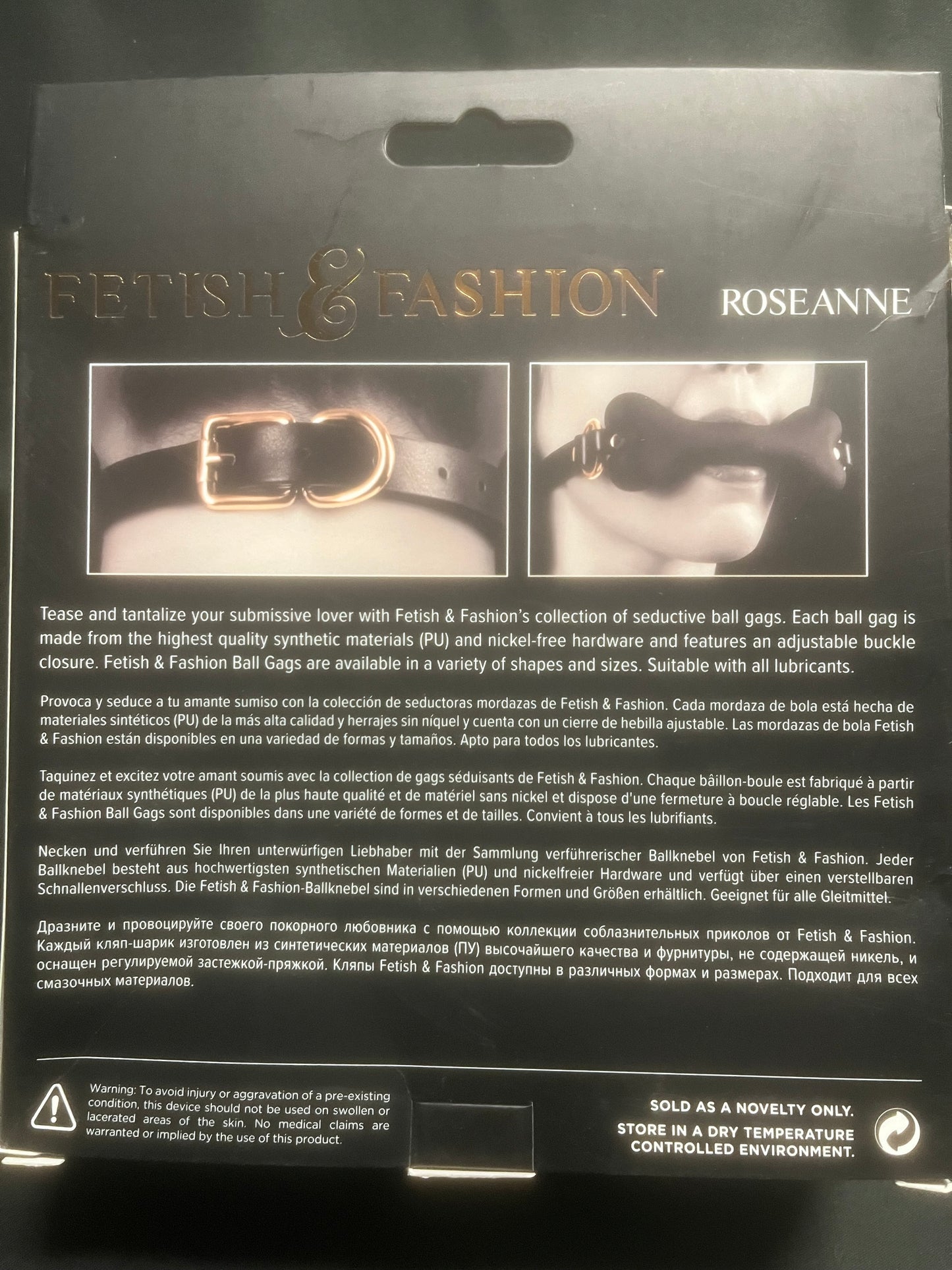 NS Novelties Fetish & Fashion Roseanne Dog Bone Gag
