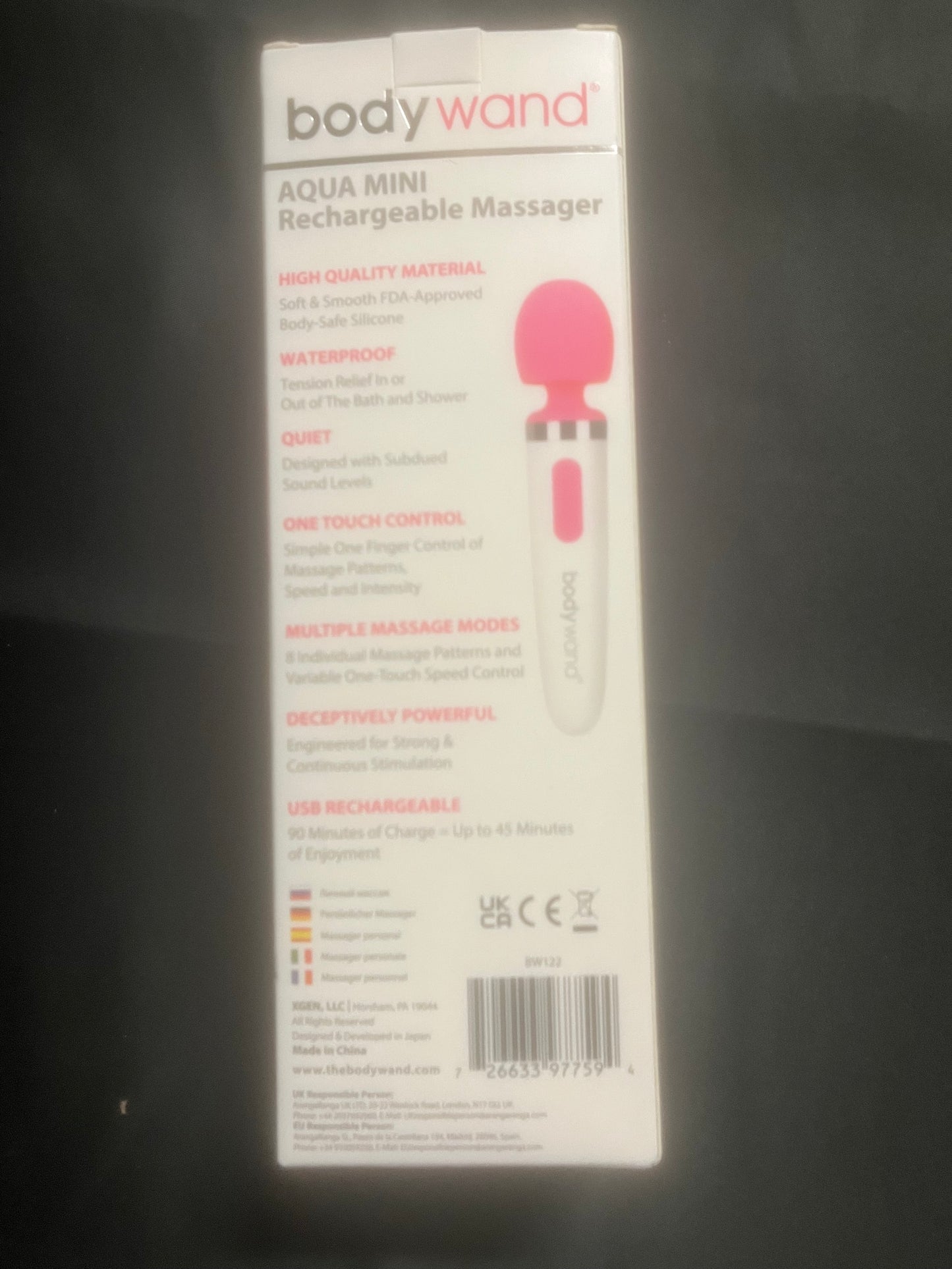 BodyWand Aqua Mini Rechargeable Vibe