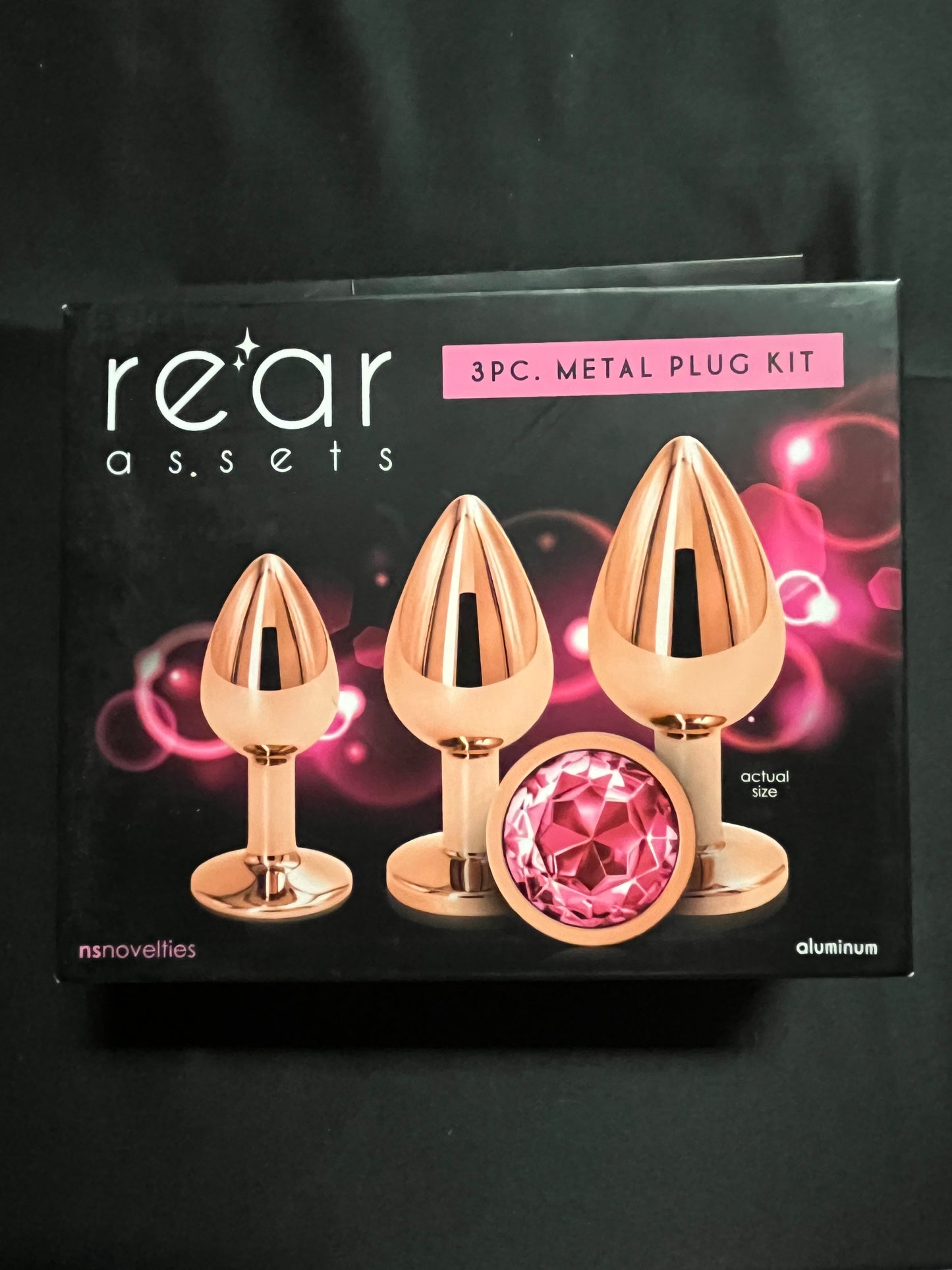Rear Assets 3pc Metal Plug Set