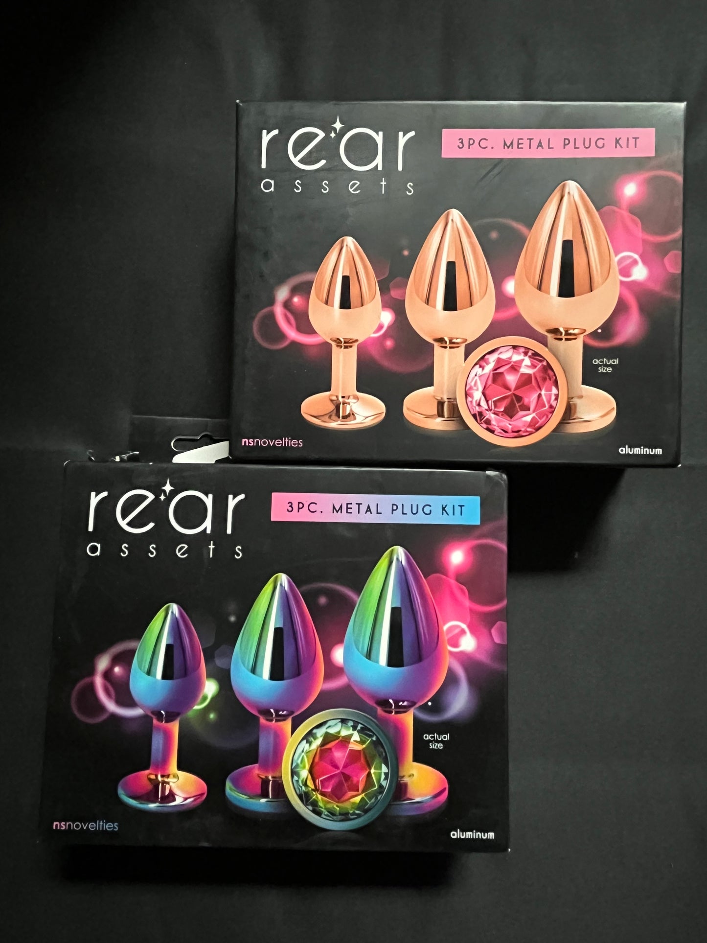 Rear Assets 3pc Metal Plug Set