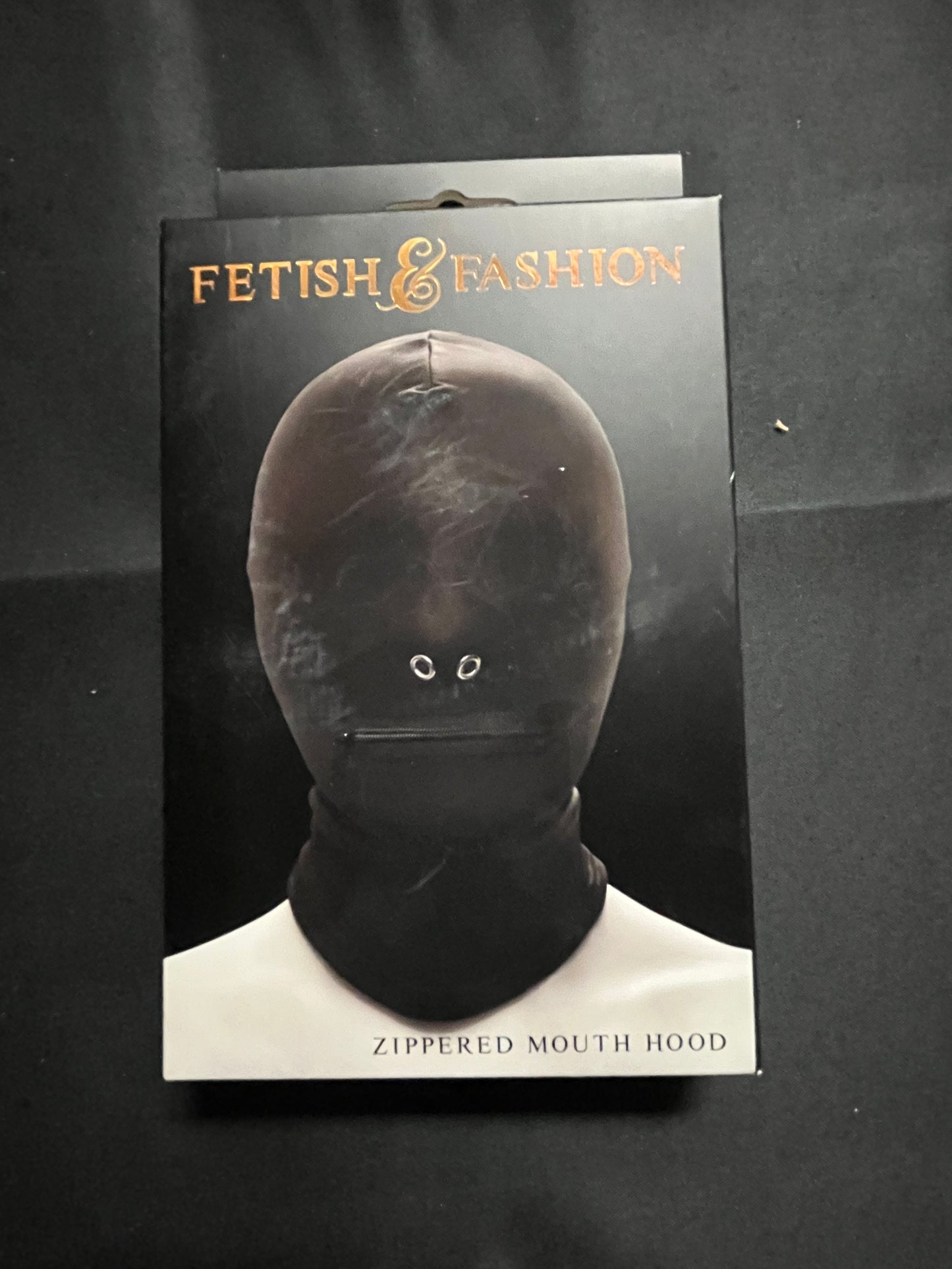 NS Novelties Fetish & Fashion Zippered Mouth Hood