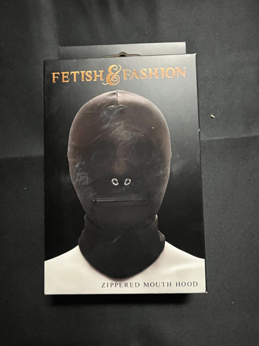 NS Novelties Fetish & Fashion Zippered Mouth Hood