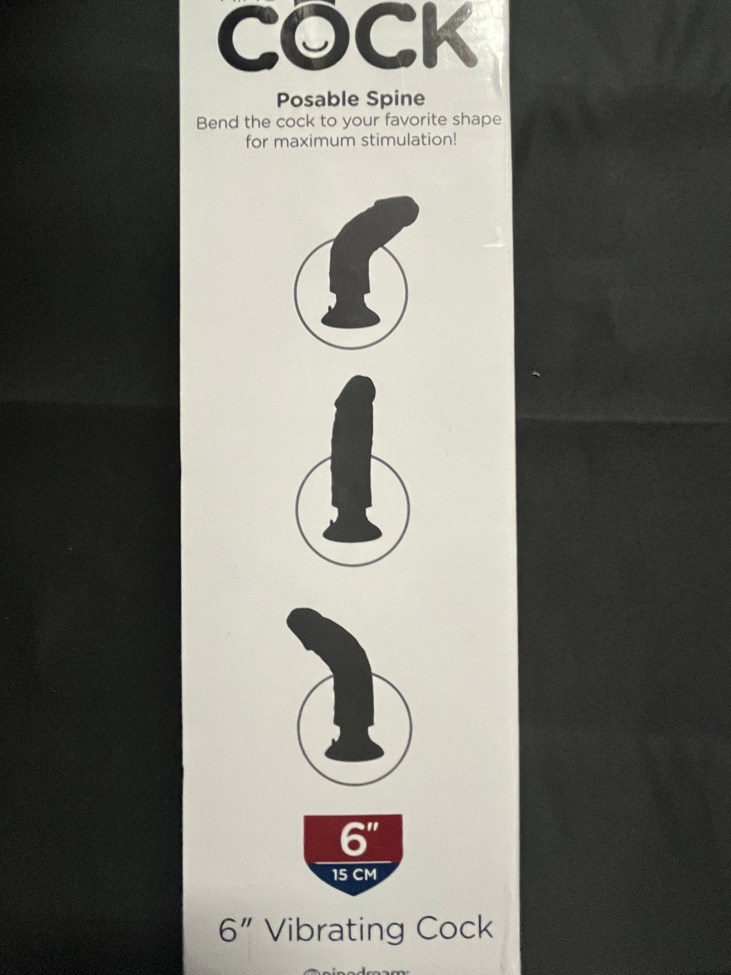 PipeDream King Cock 6 Inch Vibrating Suction Dildo