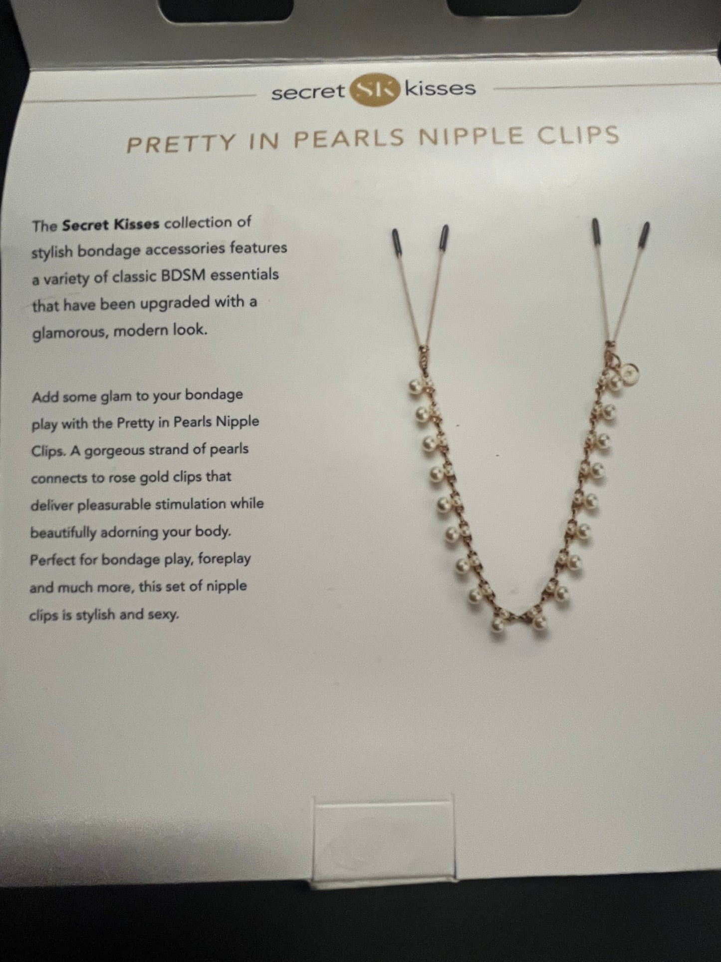 X-Gen Secret Kisses Pretty In Pearls Nipple Clips