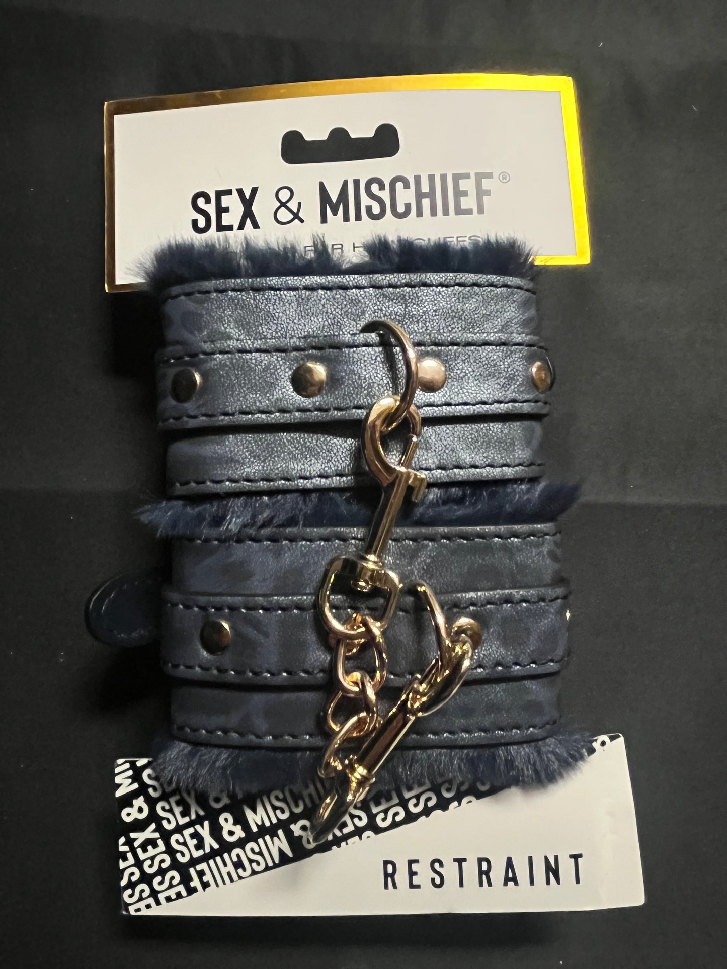 Sex & Mischief Cougar Fur Handcuffs