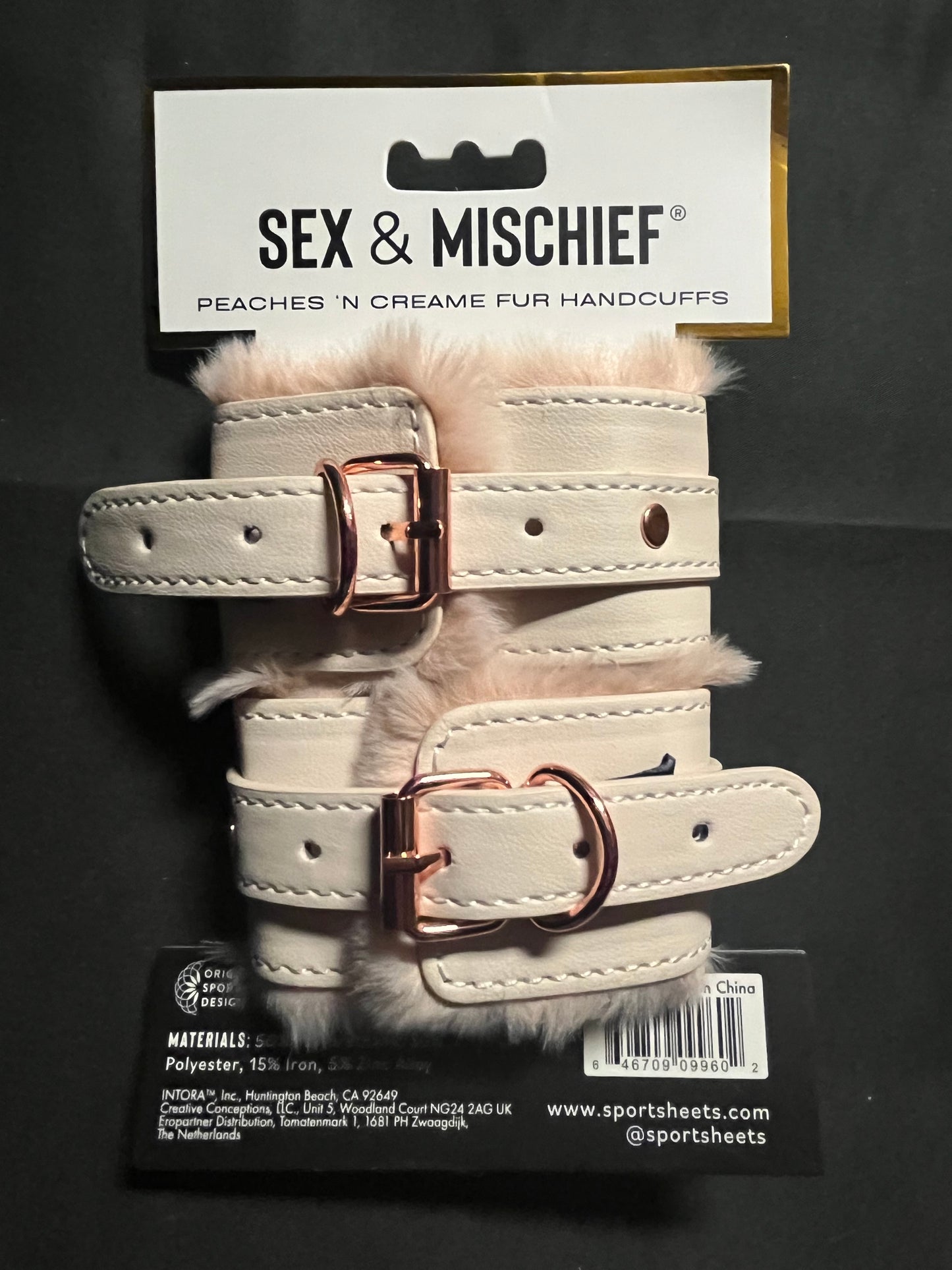 S&M Peaches 'n CreaMe Fur Handcuffs
