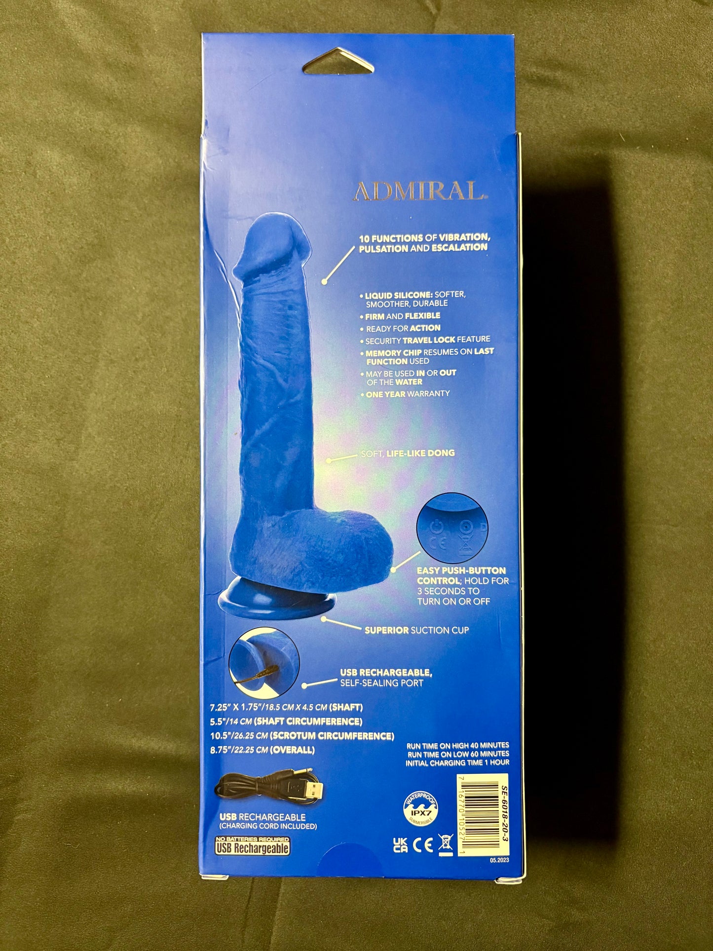 Calexotics Admiral 8" Vibrating Captain