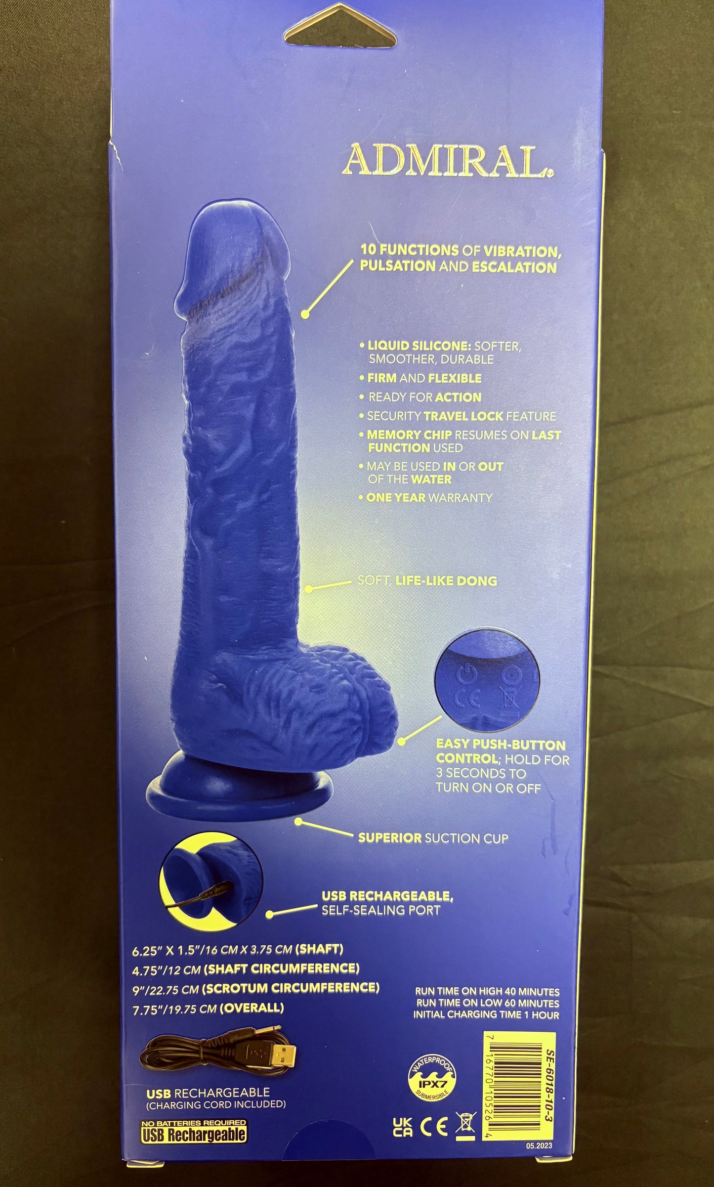 Calexotics Admiral 7" Vibrating Sailor