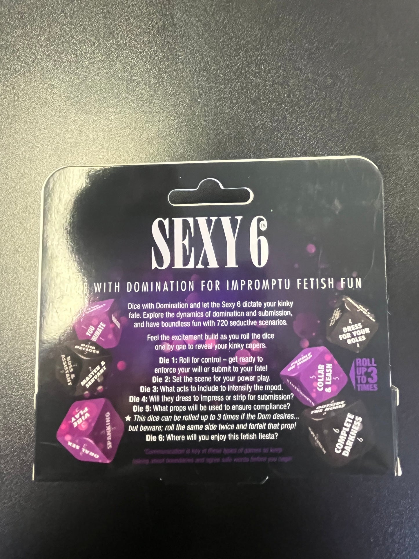 Sexy 6 Kinky Edition Dice Game