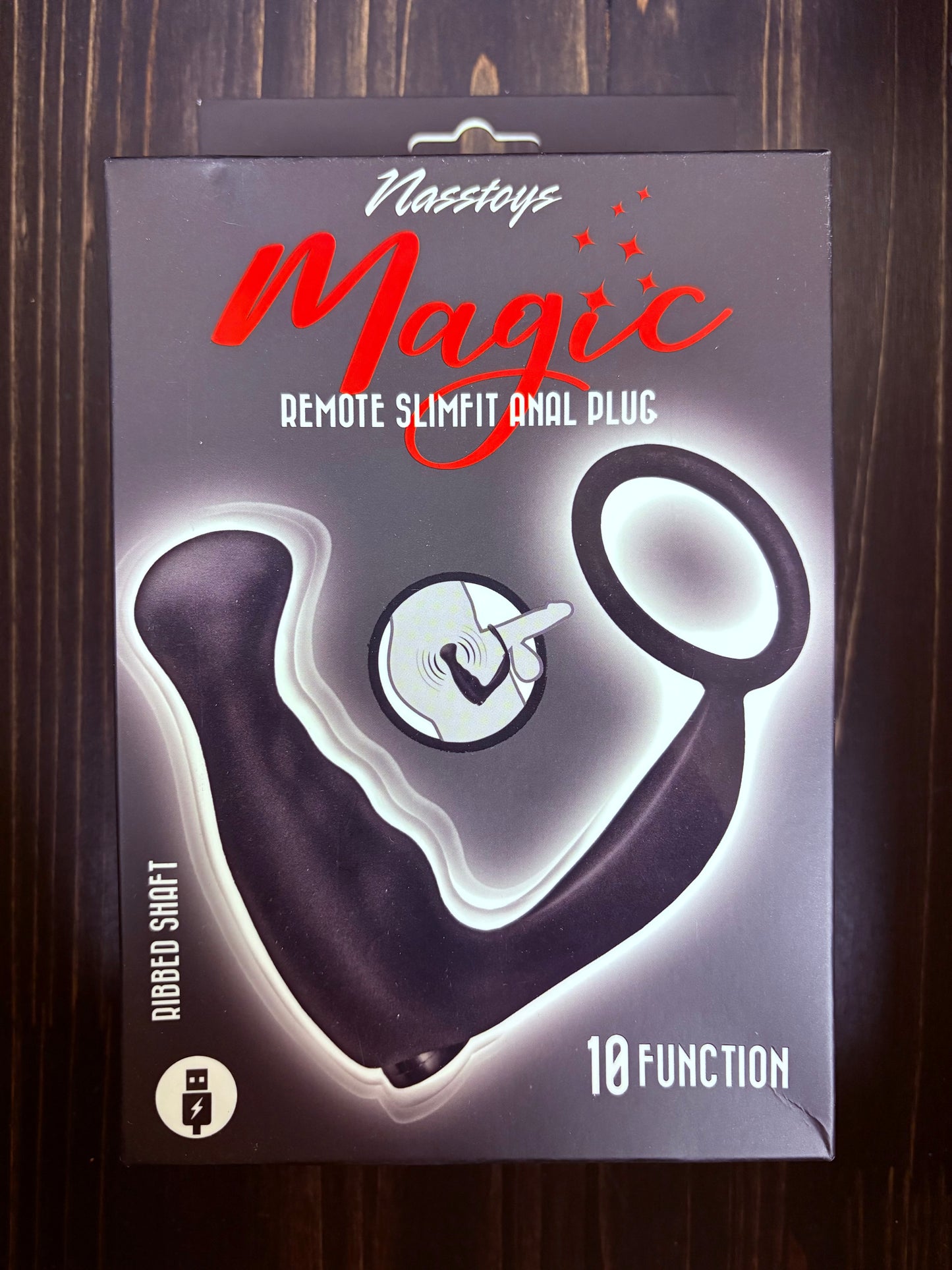 NassToys Magic Remote SlimFit Anal Plug and Ring