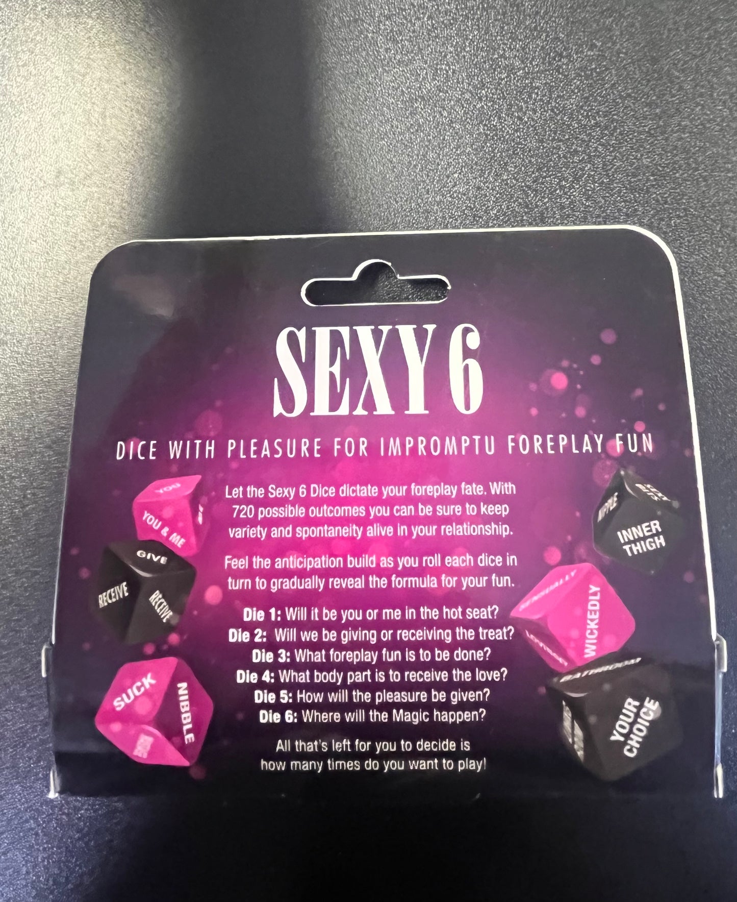 Sexy 6 Dice Foreplay Edition