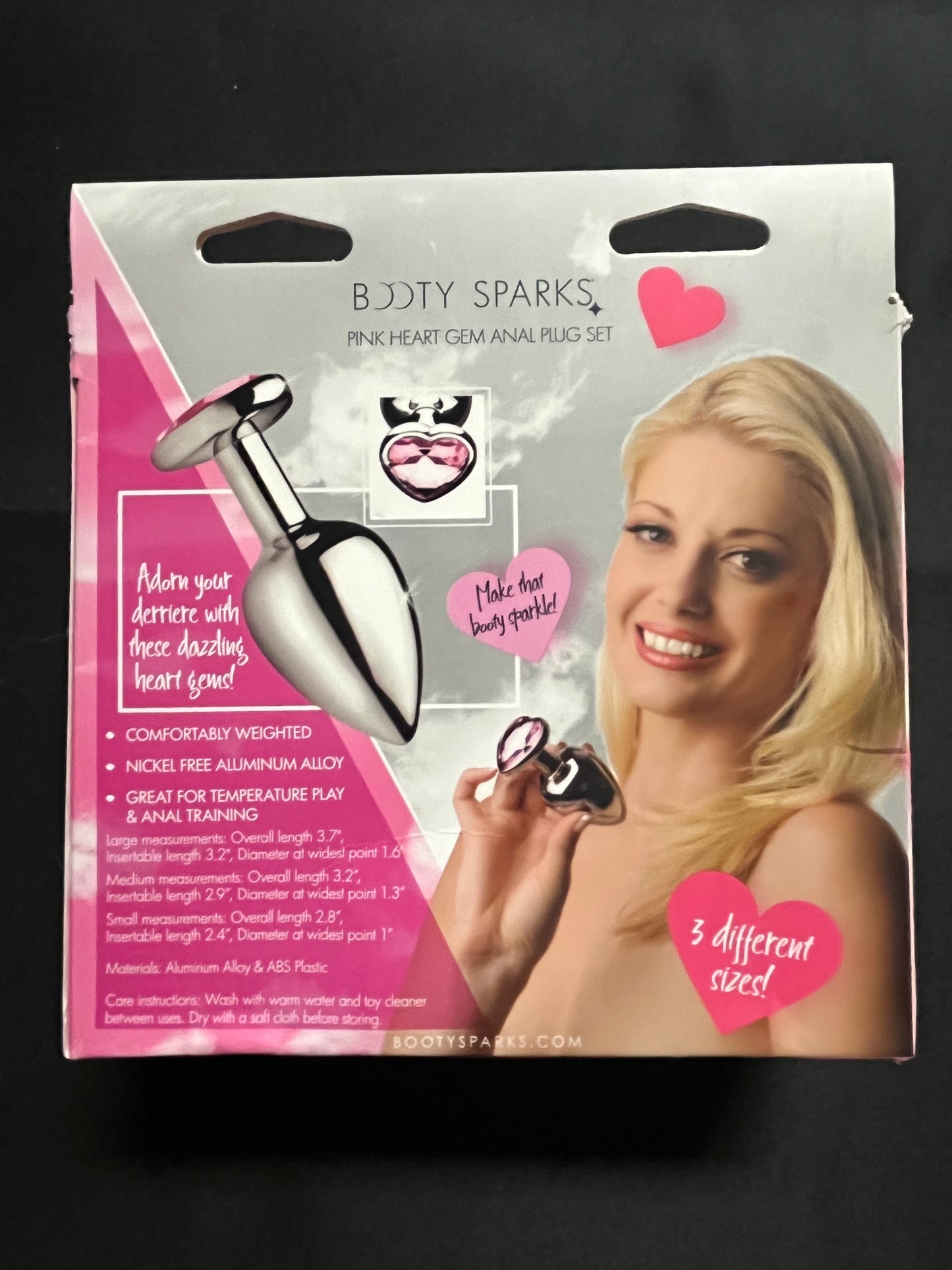 Booty Sparks Heart Gem Anal Plug Set